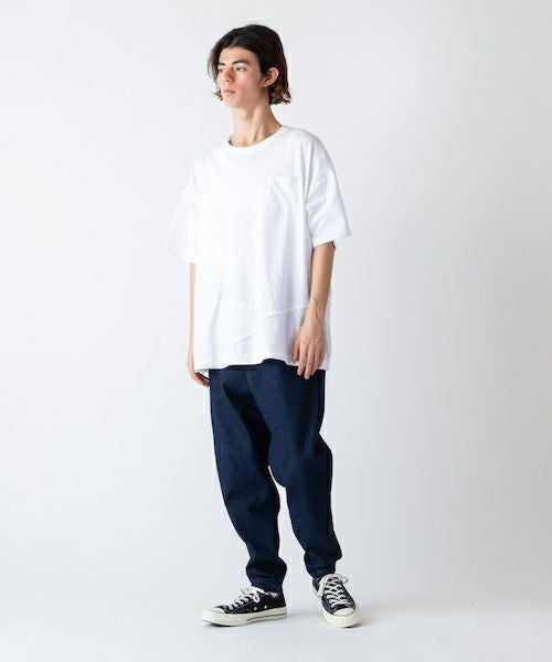 rehacer(レアセル)】Big Pocket Wide Tapered Denim デニムパンツ