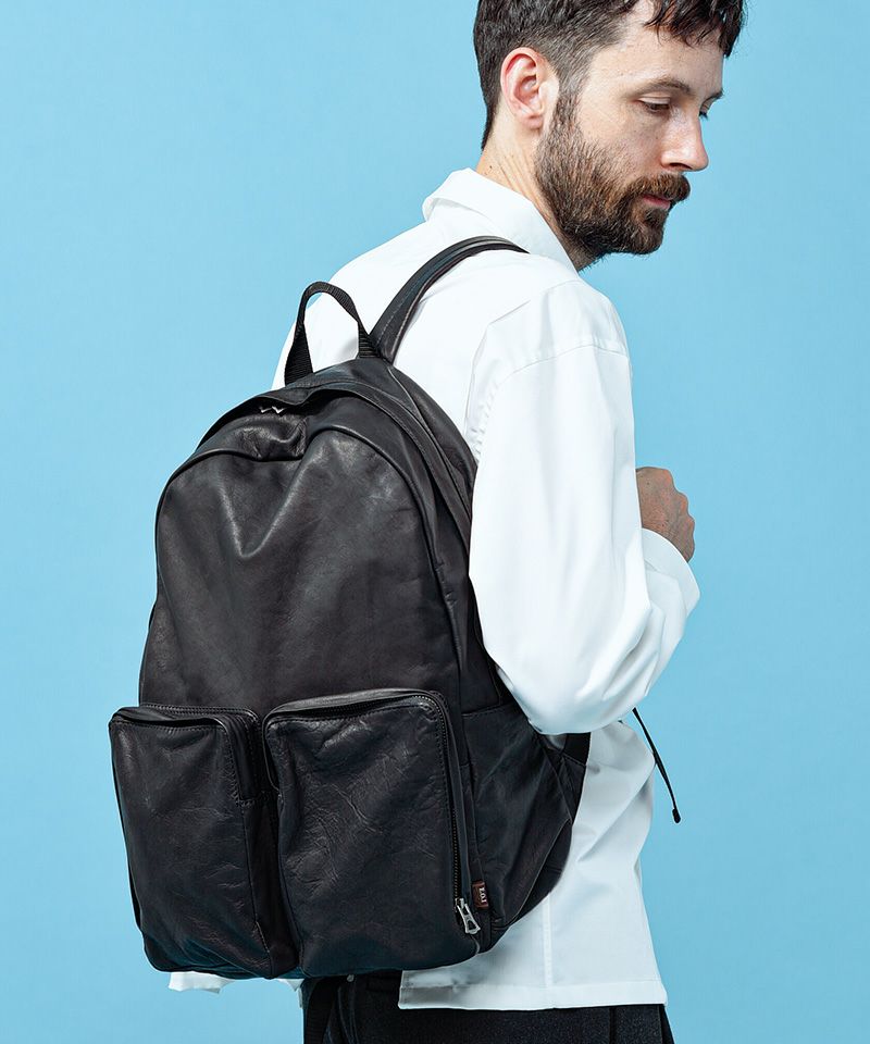 MR.OLIVE E.O.I】WATER PROOF LIGHT LEATHER -URBAN DAY PACKバック 