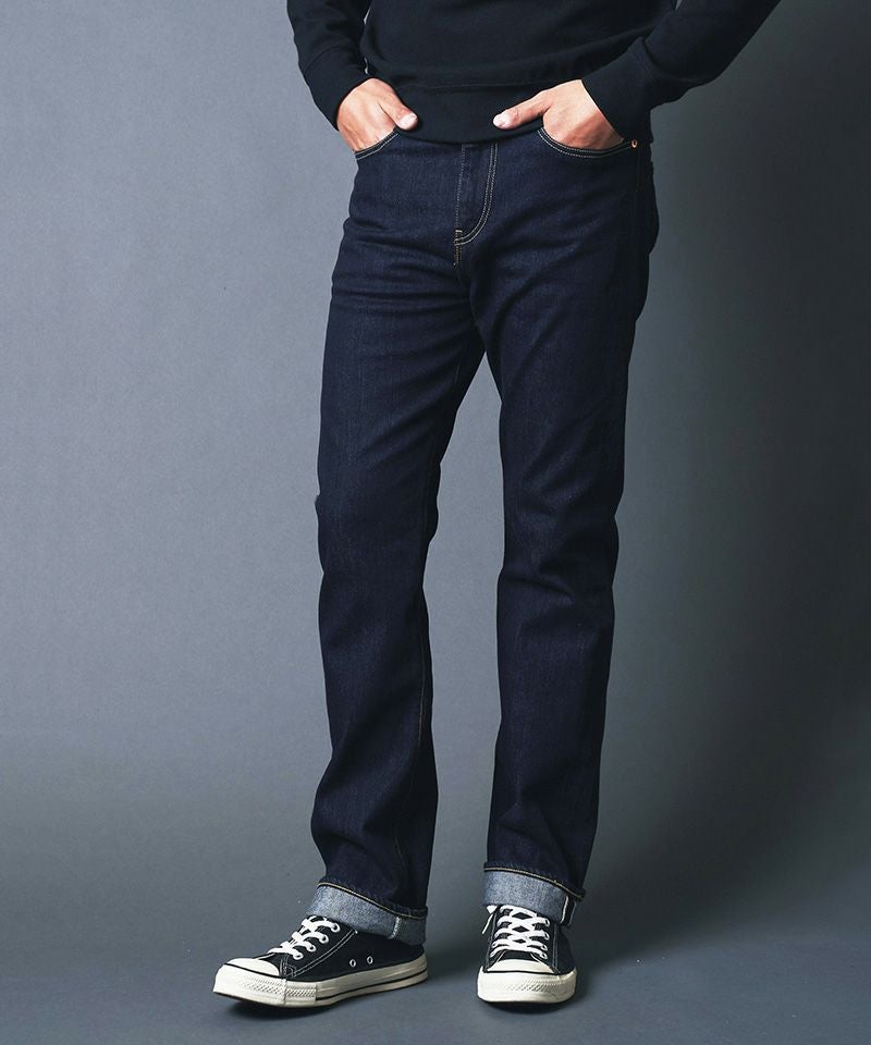 60%OFF【Magine(マージン)】WASHED STRETCH SELVEDGE STRAIGHT DENIM