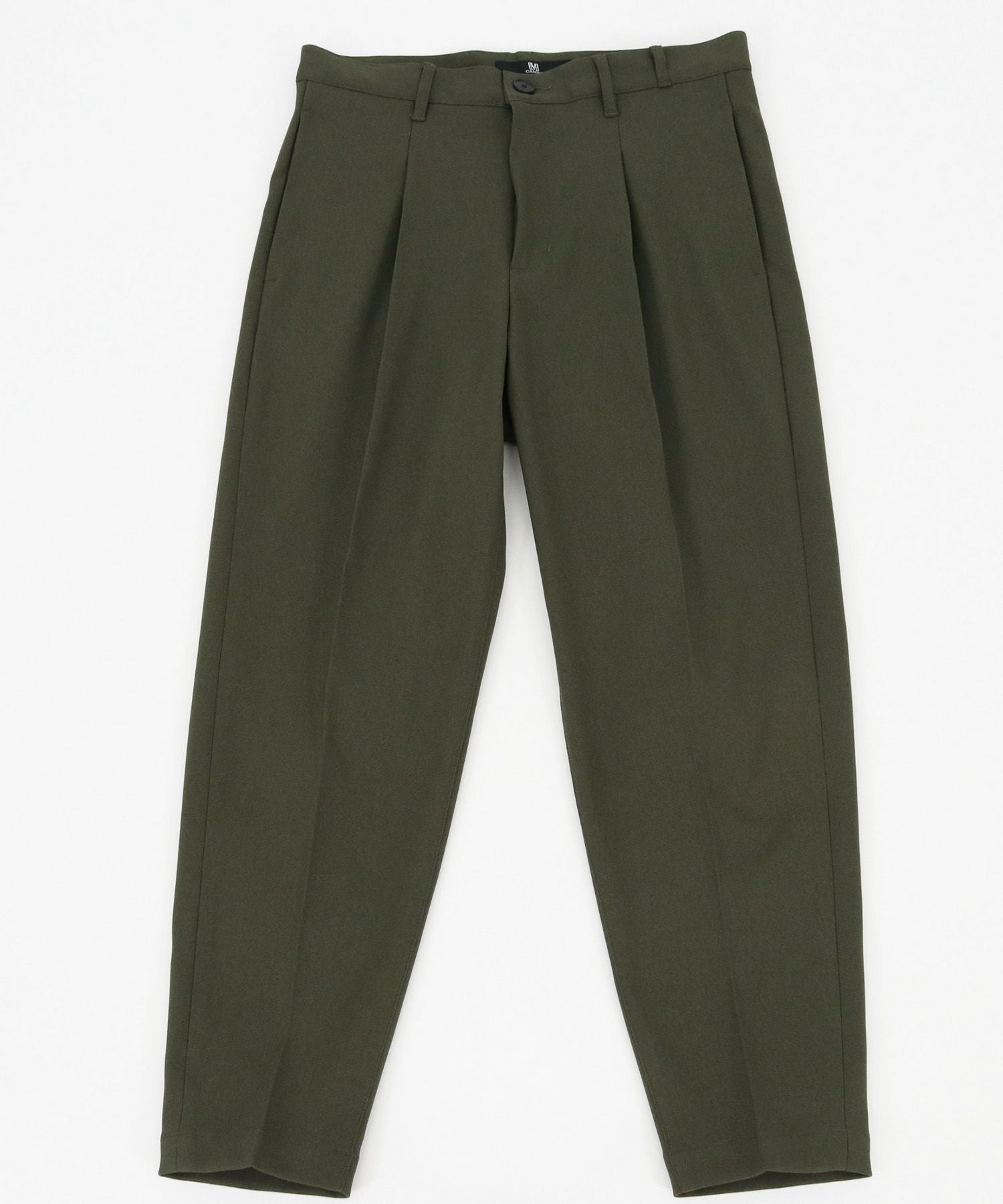 30%OFF【CAMBIO(カンビオ)】テーパードライン裾シングルトラウザー