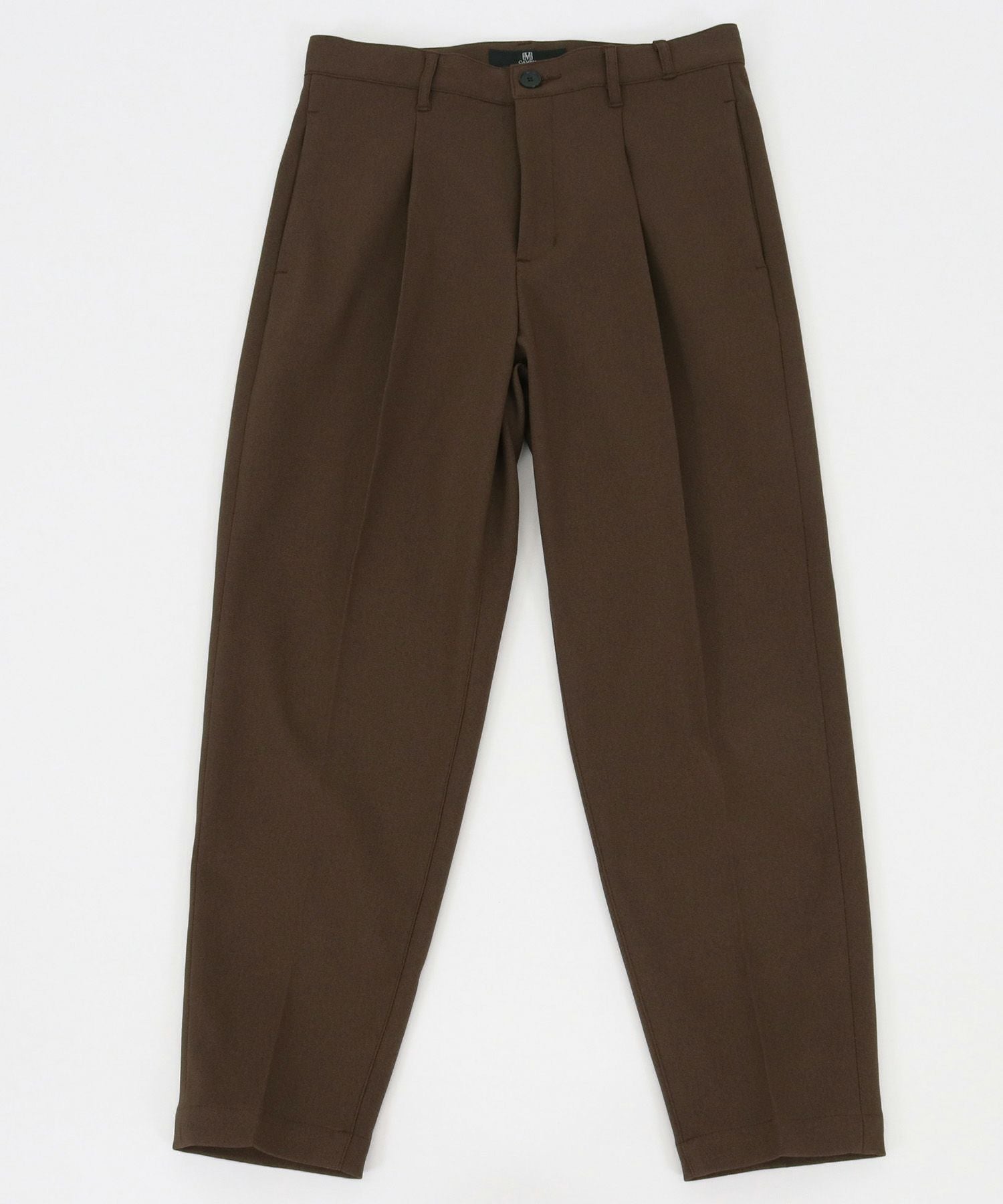 30%OFF【CAMBIO(カンビオ)】テーパードライン裾シングルトラウザー