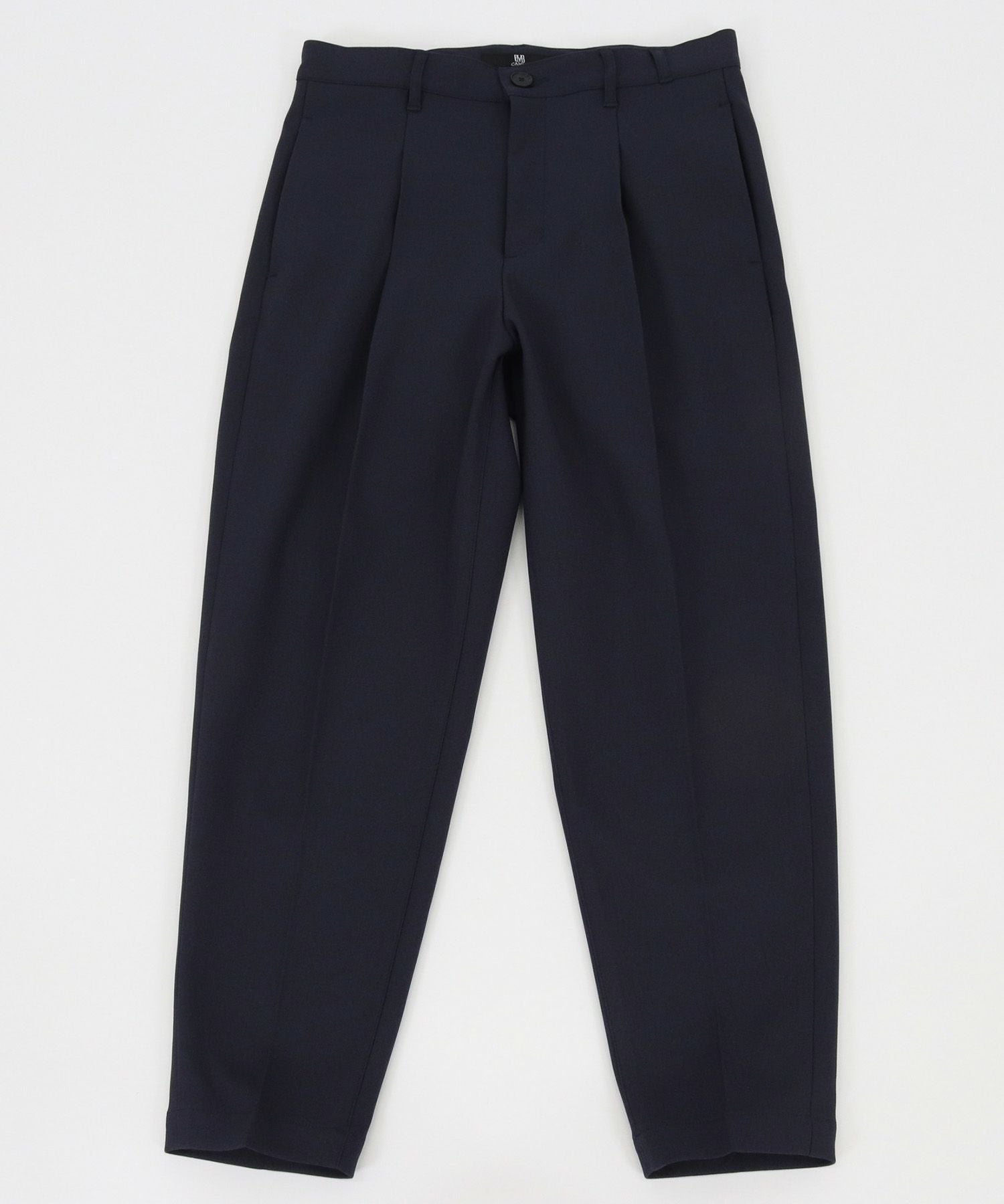 30%OFF【CAMBIO(カンビオ)】テーパードライン裾シングルトラウザー