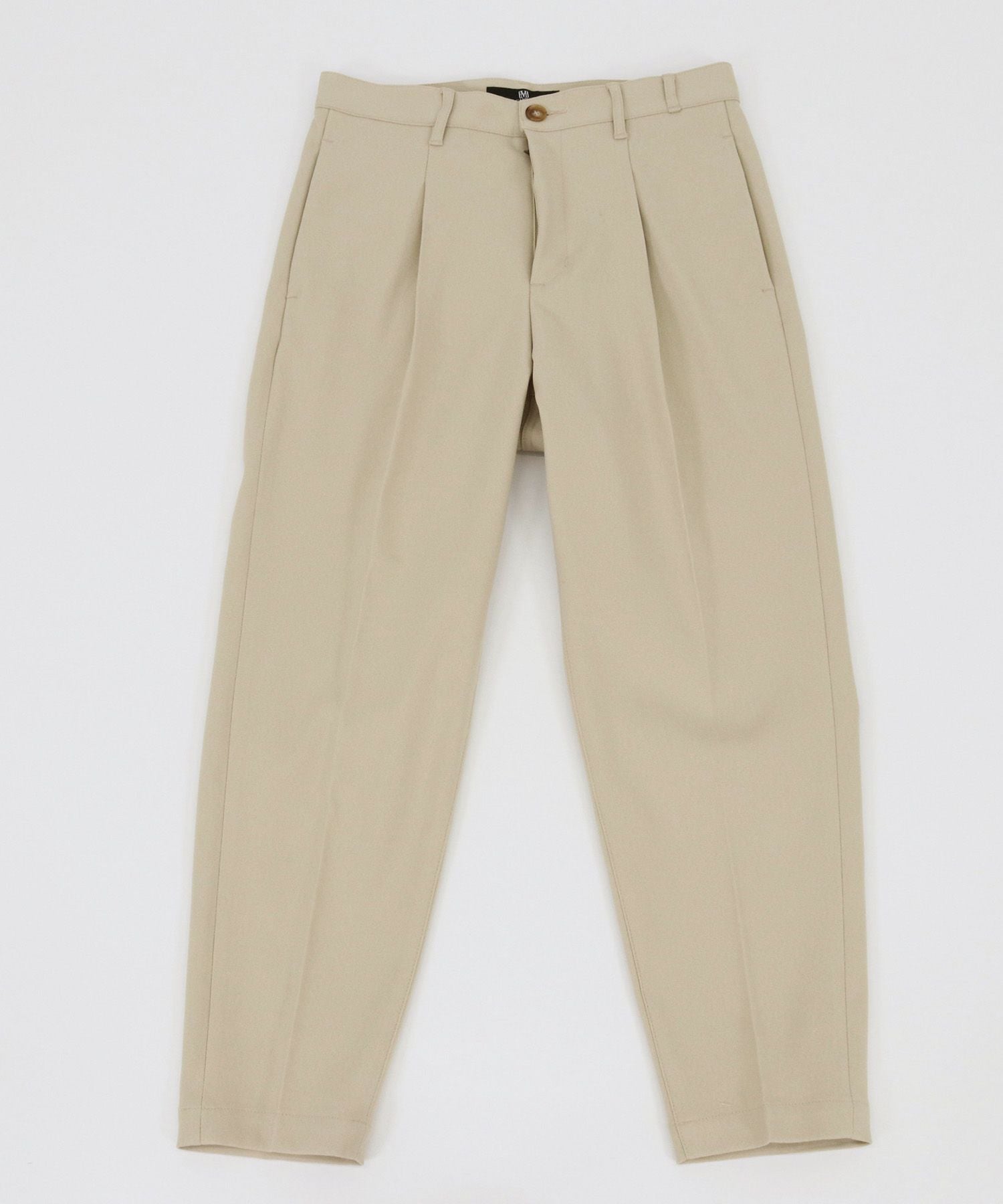 30%OFF【CAMBIO(カンビオ)】テーパードライン裾シングルトラウザー