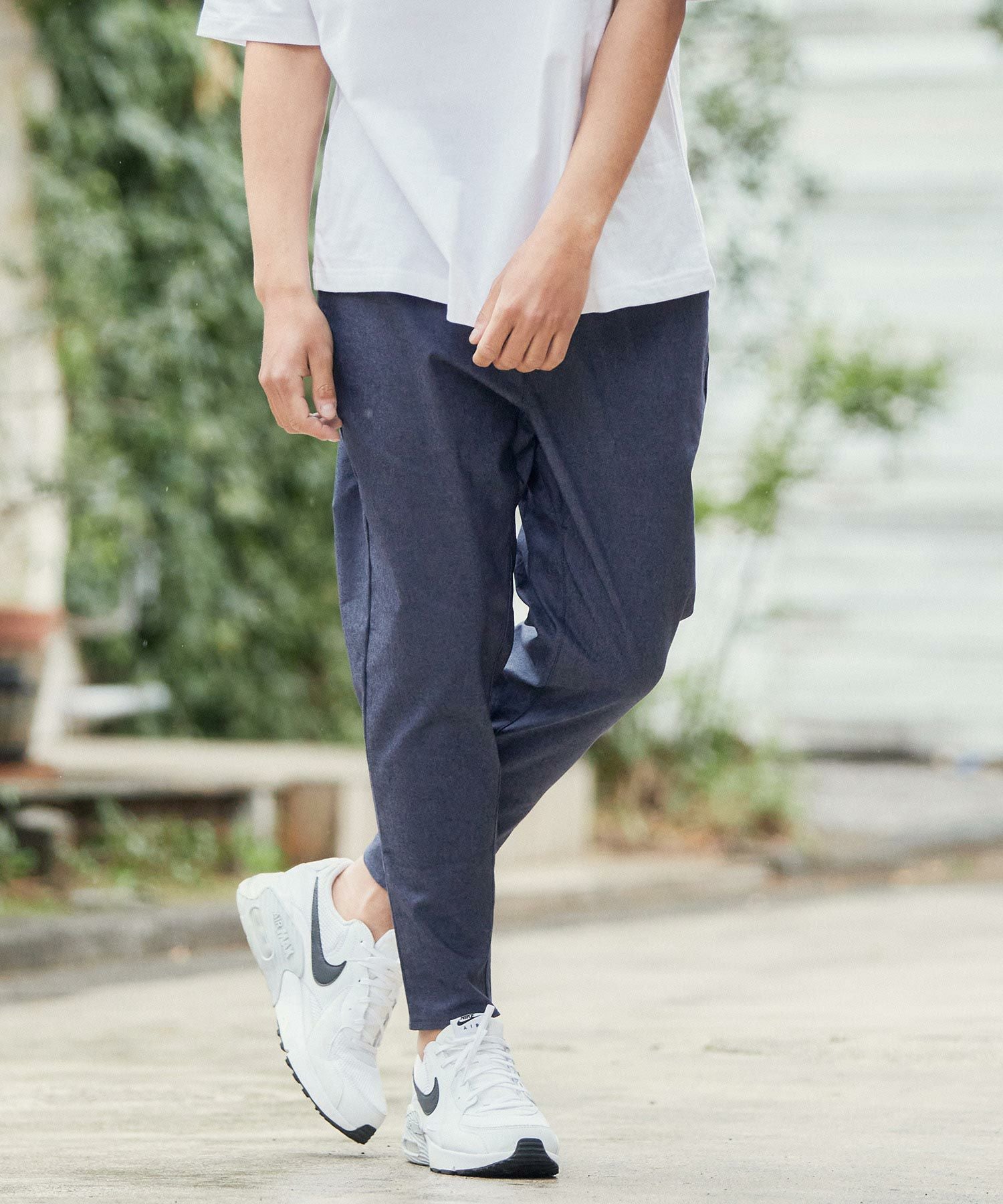 CAMBIO Stretch Tapered Pants サルエルパンツ L 一部サイズカラー予約販売5月上旬～中旬入荷】【CAMBIO(カンビオ
