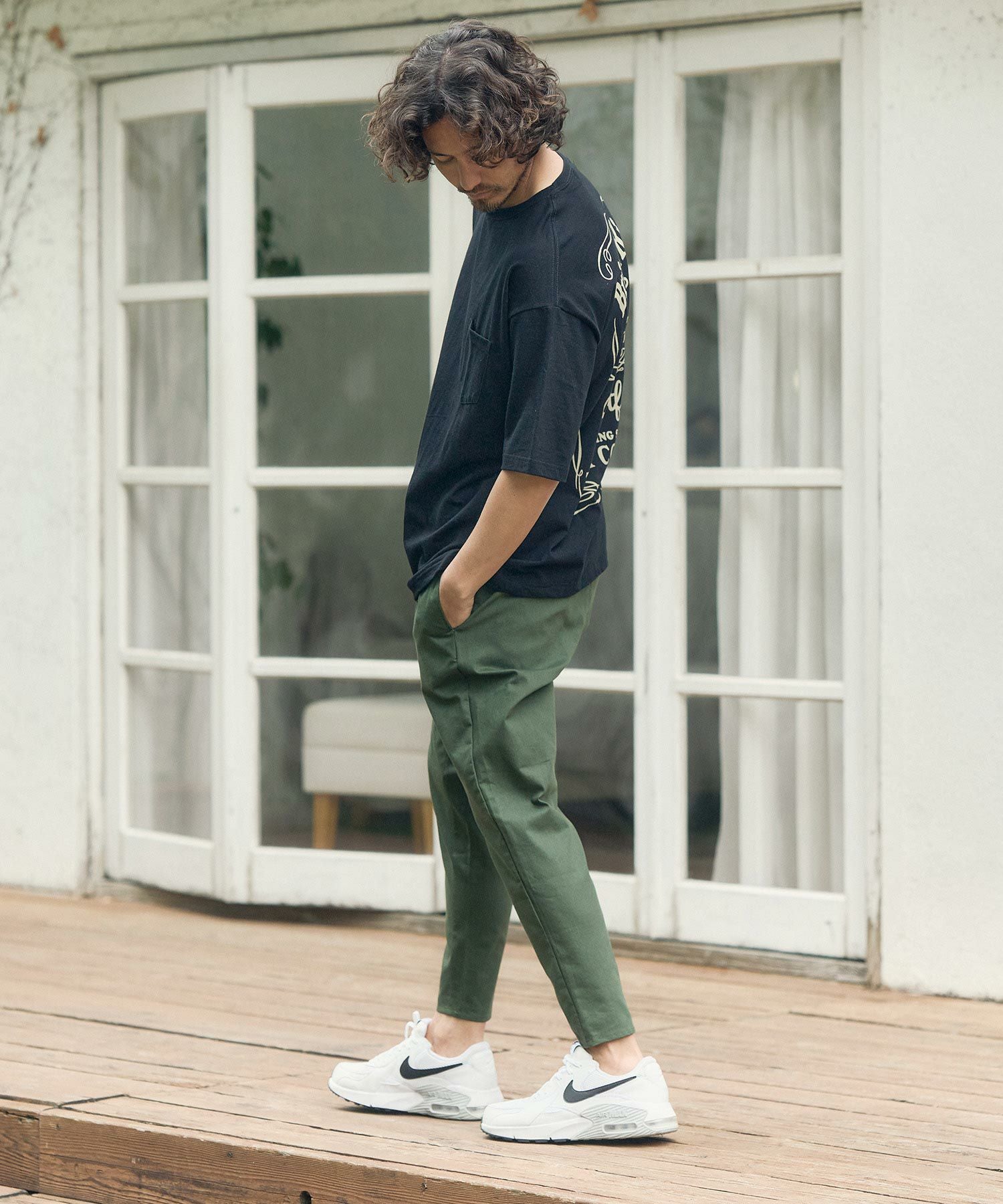 CAMBIO(カンビオ)】Stretch Saruel Tight Tapered Pants サルエル