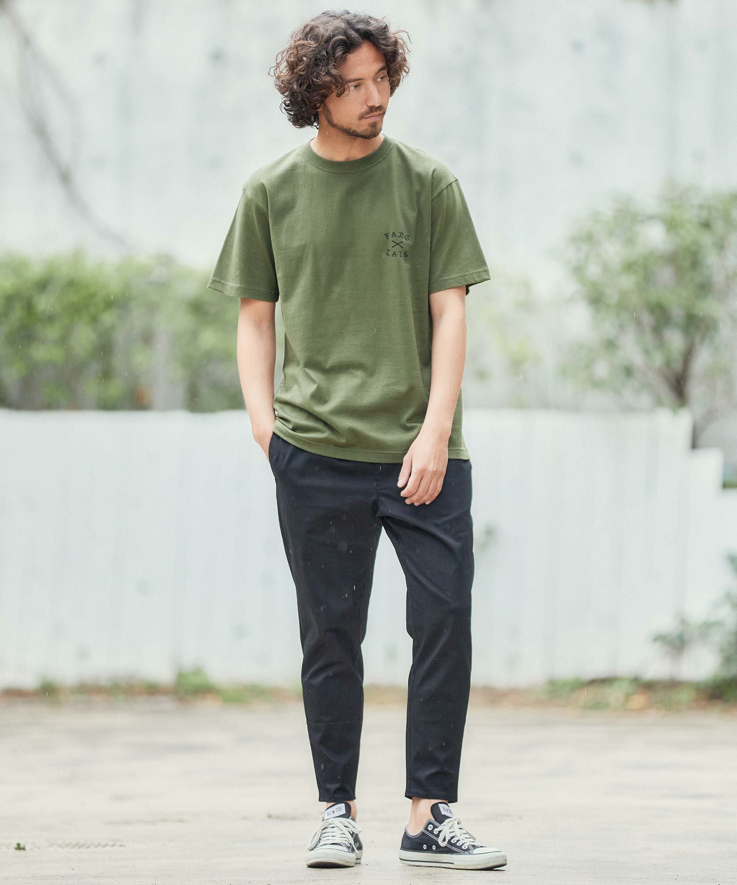 カンビオ　オリーブグリーン サルエルパンツ 一部サイズカラー予約販売5月上旬～中旬入荷】【CAMBIO(カンビオ