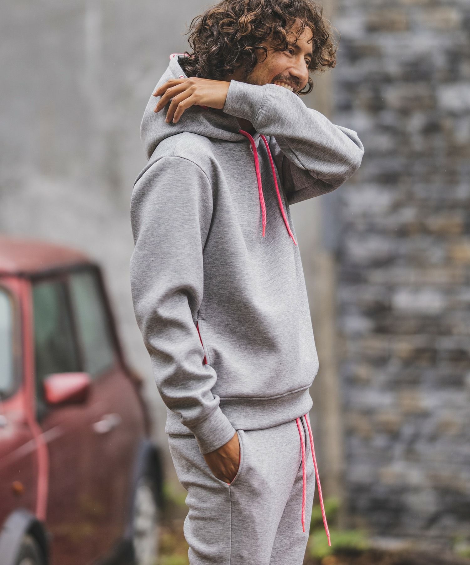 felkod(フィルコッド)】Neon Cord Cardboard Knit Parka パーカー