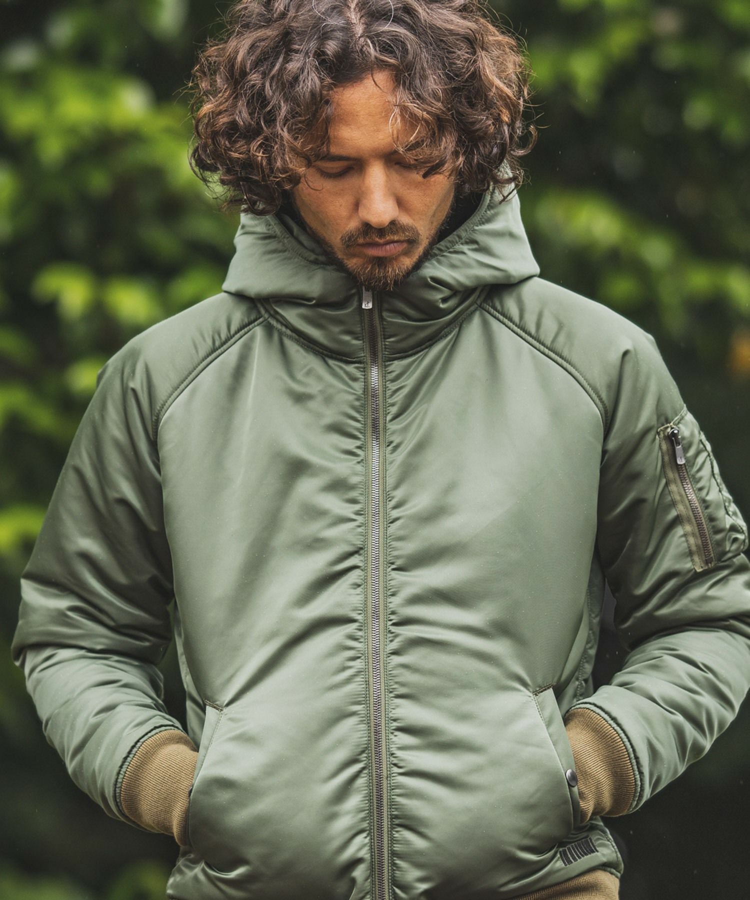 felkod(フィルコッド)】High Neck Hooded MA-1 Type Jacket ジャケット