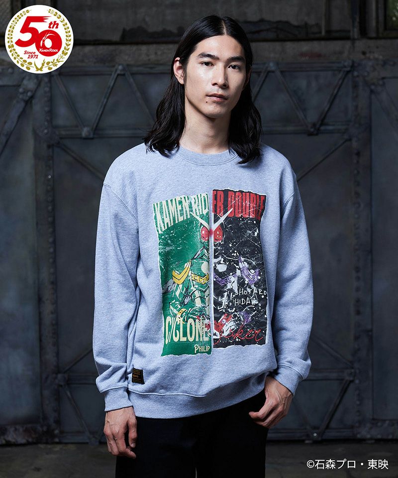 glamb(グラム)】KAMEN RIDER DOUBLE sweat 仮面ライダーWスウェット