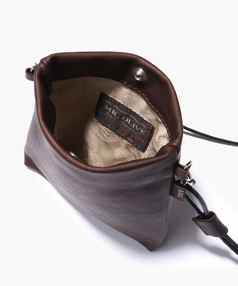 MR.OLIVE E.O.I】WATER PROOF WASHABLE LEATHER -TINY SACOCHE