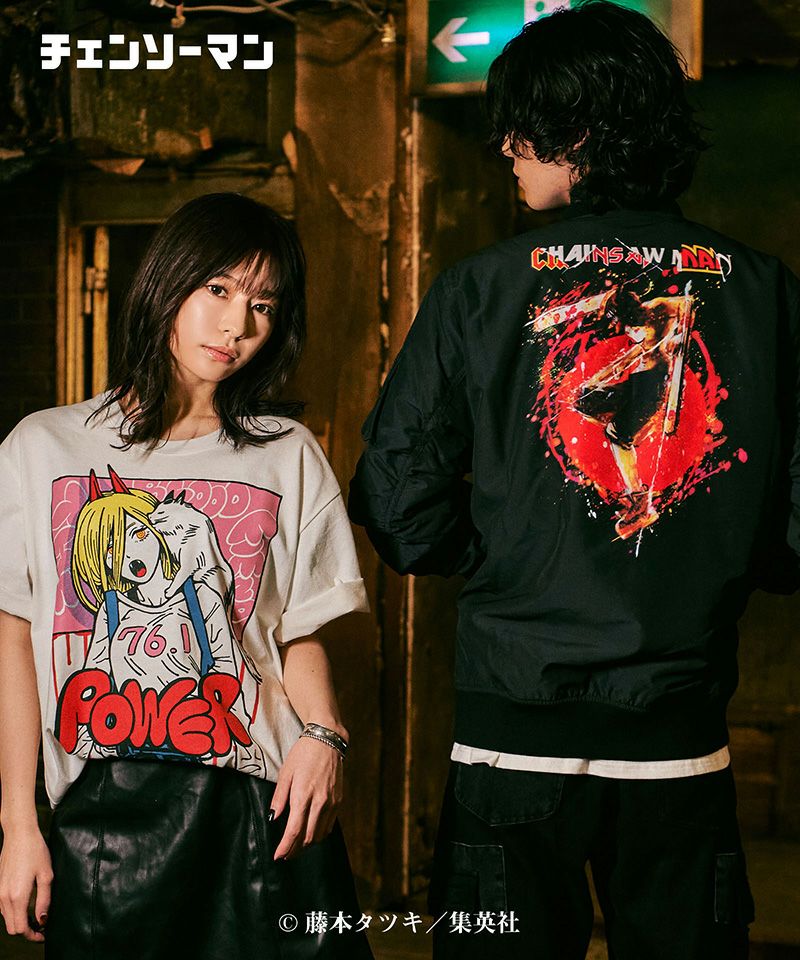 glamb(グラム)】Chainsaw Devil MA-1 チェンソーデビルMA-1 ジャケット
