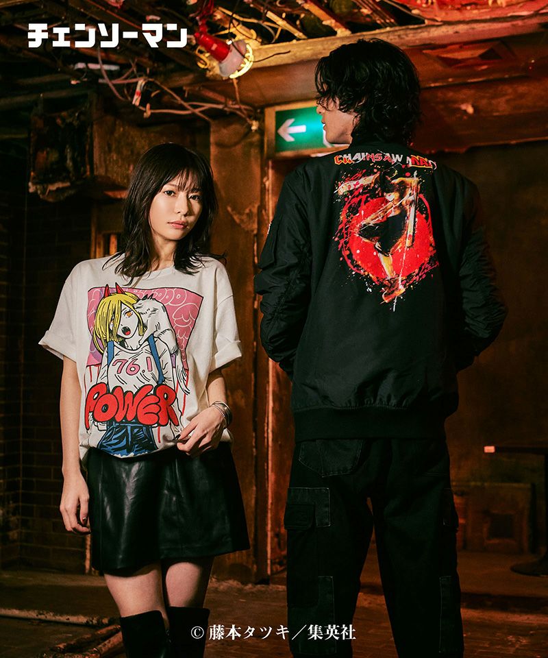 glamb(グラム)】Chainsaw Devil MA-1 チェンソーデビルMA-1 ジャケット