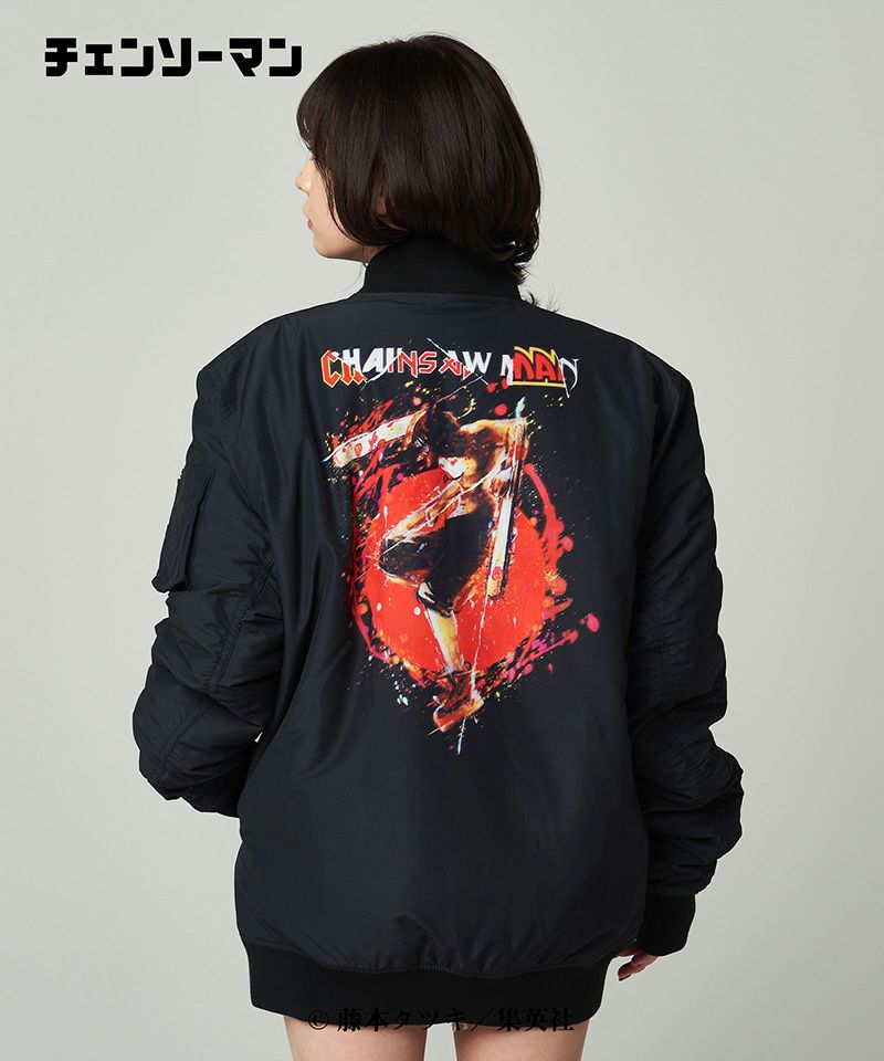 チェンソーマン glamb チェンソーデビル MA-1ジャケット 一番くじ レゼ glamb(グラム)】Chainsaw Devil MA-1 チェンソーデビルMA-1 ジャケット