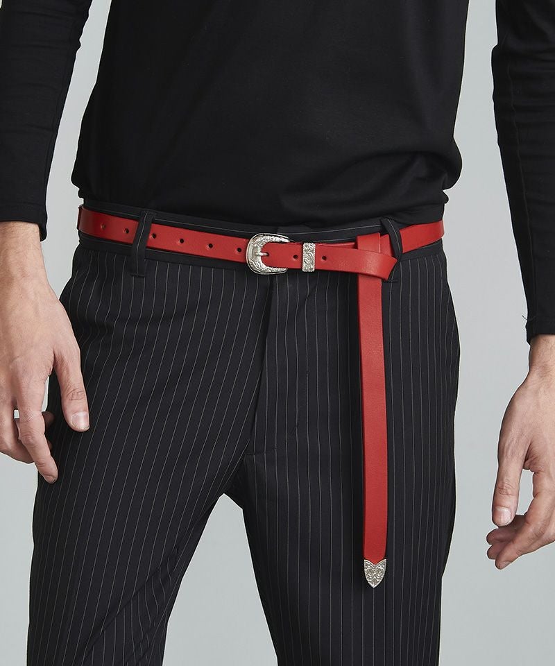 新品未使用NO’ID／ノーアイディー　デットストック　ベルト NO ID.（ノーアイディー） ベルト 「NO ID.」Cow Leather Belt / カウ