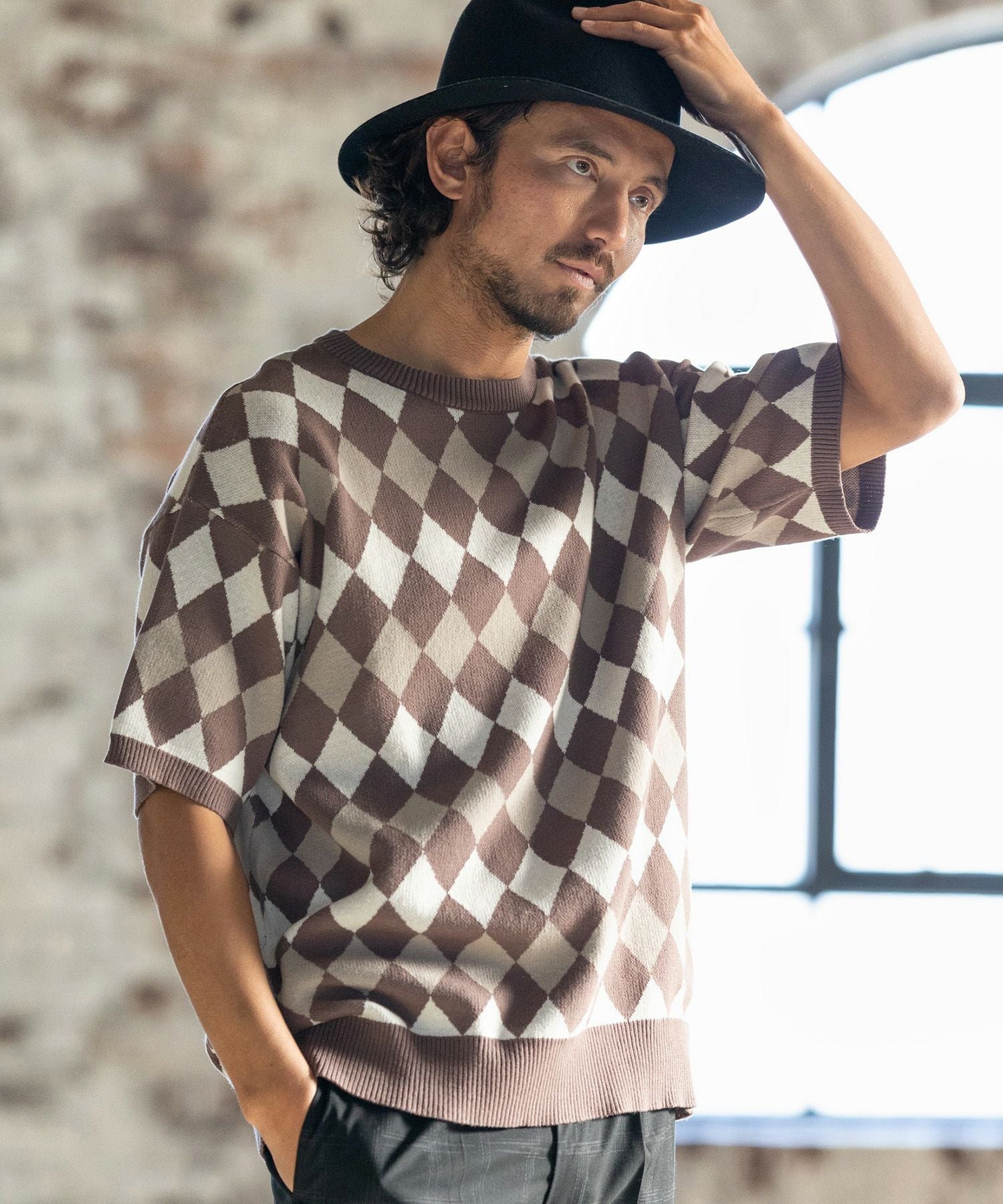 60%OFF【FACTOTUM(ファクトタム)】Classical Diamond 12G Short Sleeve
