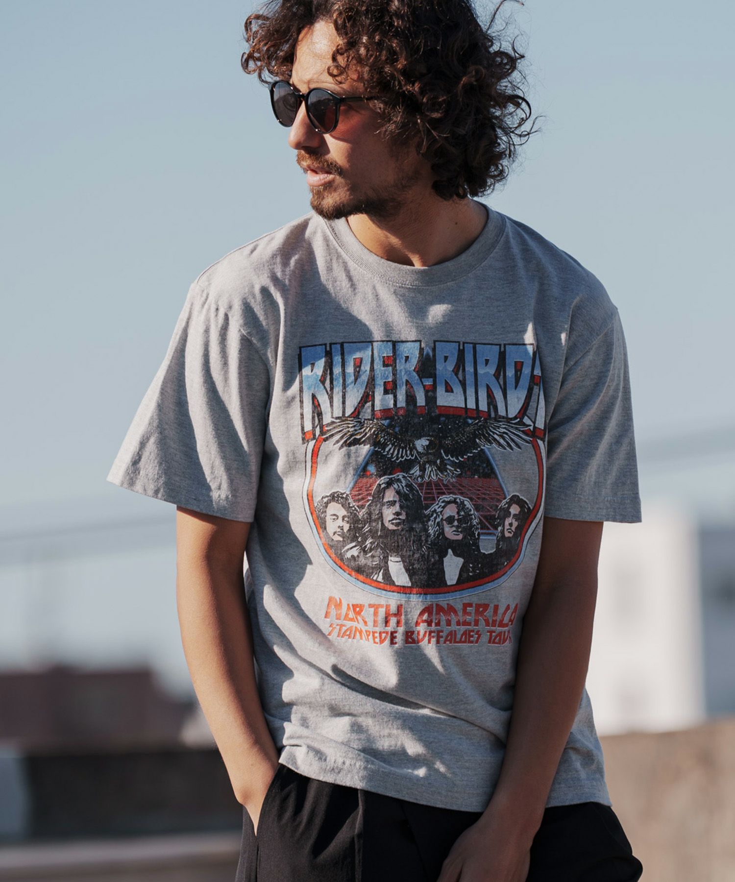 50%OFF【CAMBIO(カンビオ)】プリントT（Fictitiousバンド） Tシャツ