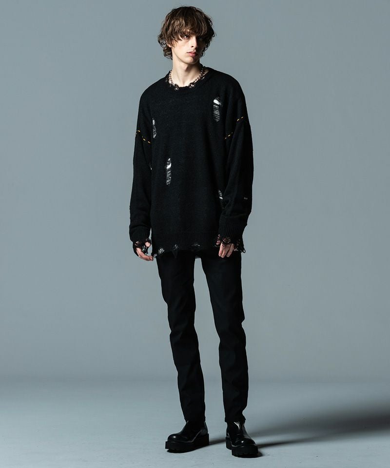 70%OFF【glamb(グラム)】Heavy Damaged Knit ヘヴィダメージニット 