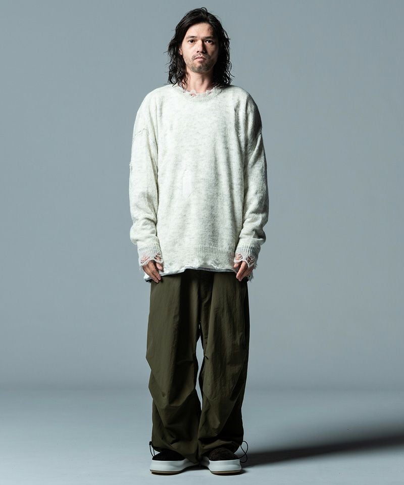 レア‼️ glambのニットパンツ 70%OFF【glamb(グラム)】Heavy Damaged Knit ヘヴィダメージニット