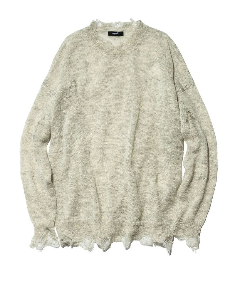 70%OFF【glamb(グラム)】Heavy Damaged Knit ヘヴィダメージニット 