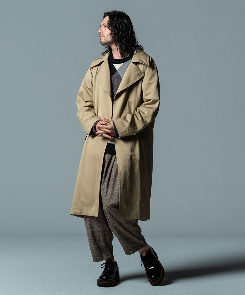 60%OFF【glamb(グラム)】 Belted Trench Coat ベルトトレンチコート 