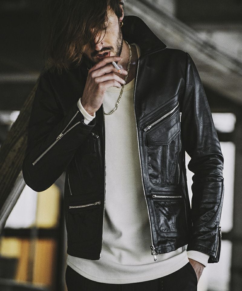 70%OFF【NO ID.(ノーアイディー)】ｷｯﾄﾞﾊﾞｯﾌｧﾛｰﾚｻﾞｰ70s-BLZ レザー