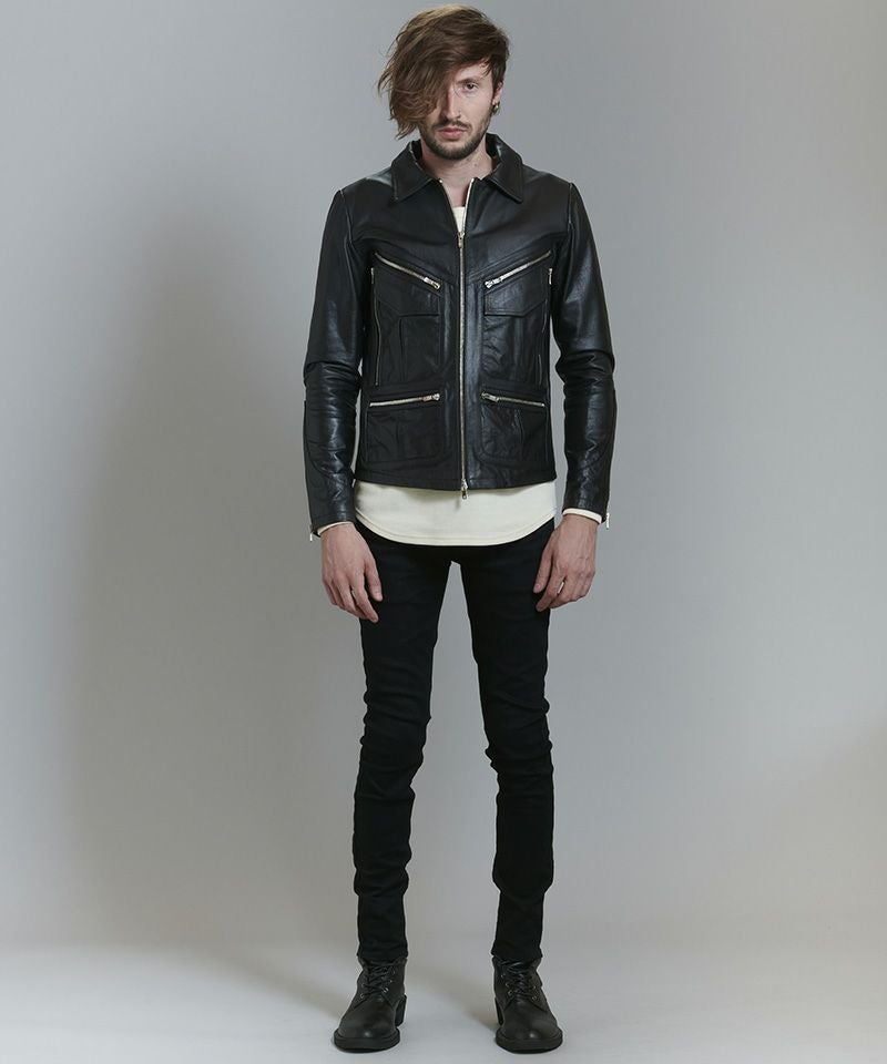 70%OFF【NO ID.(ノーアイディー)】ｷｯﾄﾞﾊﾞｯﾌｧﾛｰﾚｻﾞｰ70s-BLZ レザー