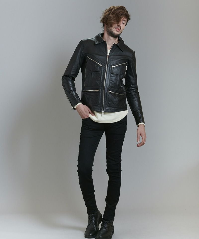 70%OFF【NO ID.(ノーアイディー)】ｷｯﾄﾞﾊﾞｯﾌｧﾛｰﾚｻﾞｰ70s-BLZ レザー
