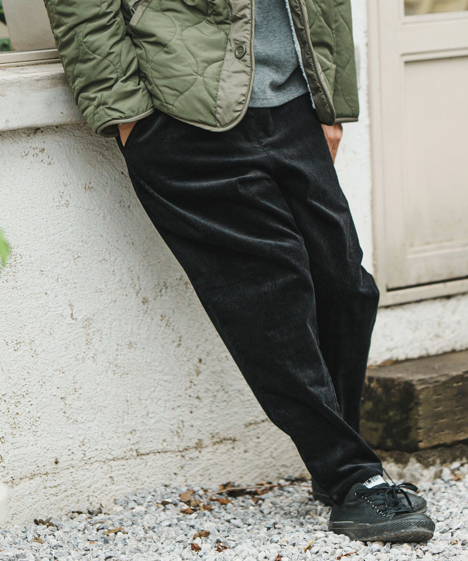 CAMBIO(カンビオ)】Middle Wale Corduroy Stretch Soft Sarrouel