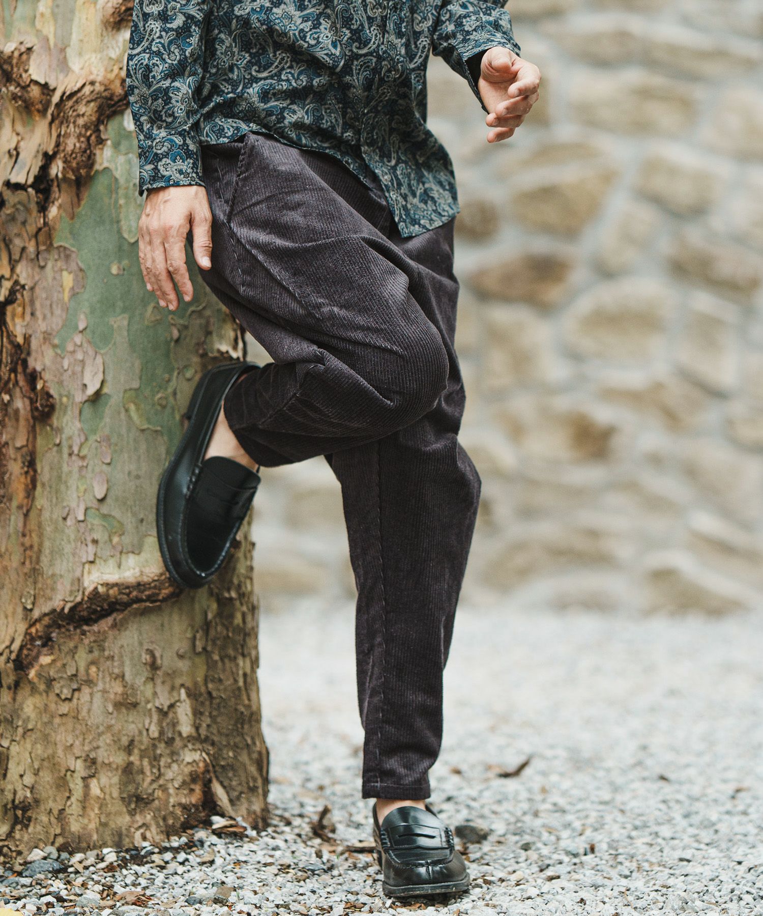 CAMBIO(カンビオ)】Middle Wale Corduroy Stretch Soft Sarrouel