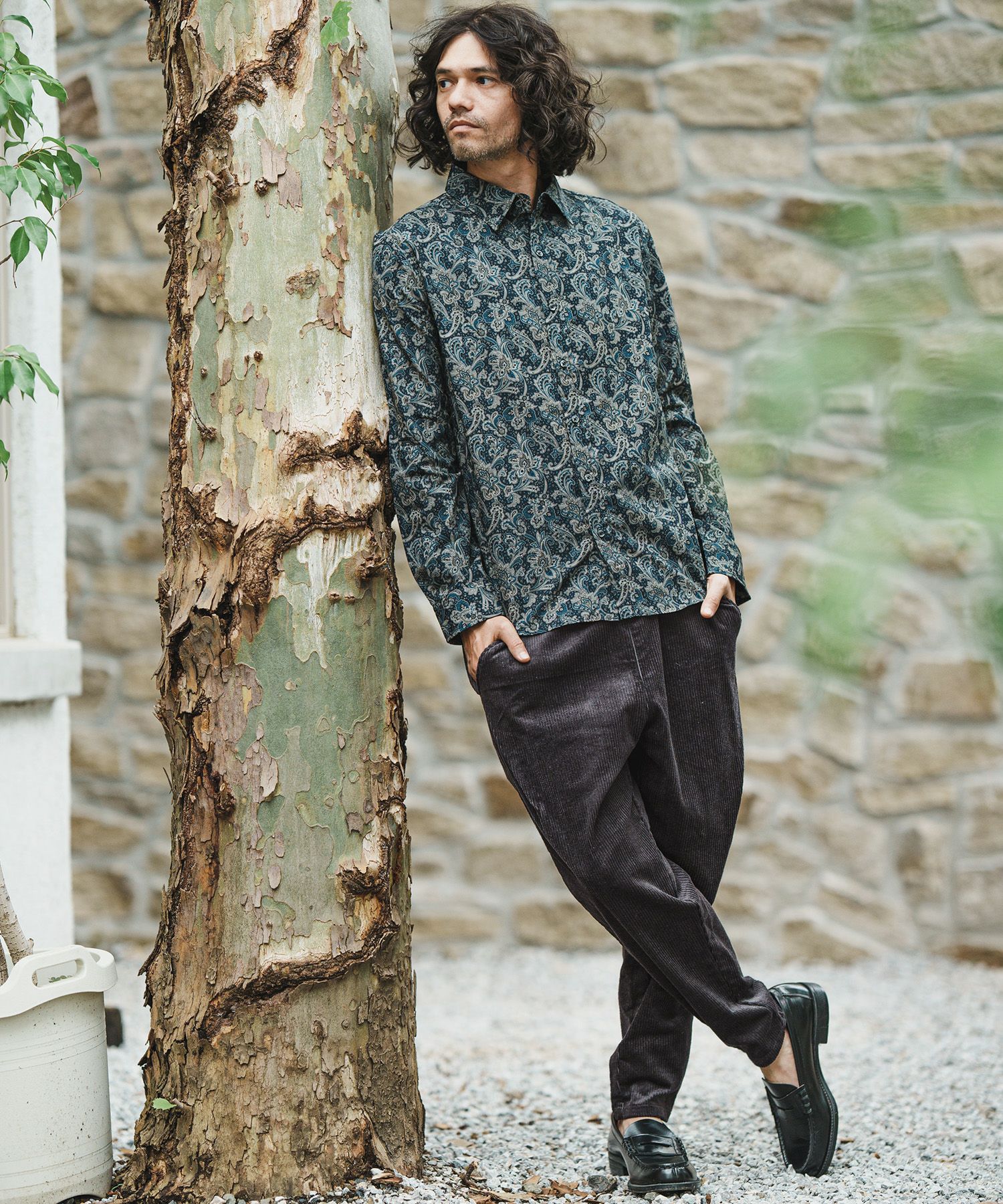 mp10216 テーパードパンツ Sサイズ　カンビオ　CAMBIO CAMBIO(カンビオ)】Middle Wale Corduroy Stretch Soft Sarrouel