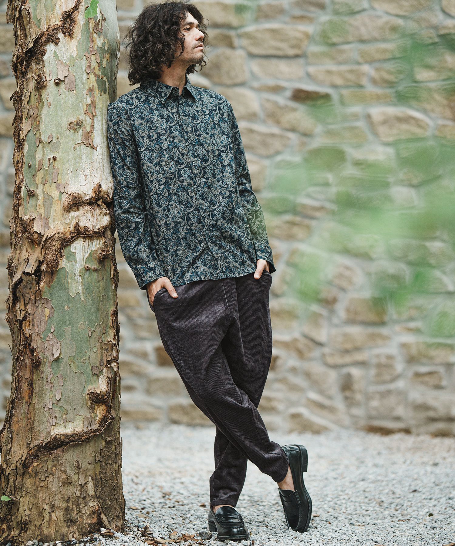 CAMBIO(カンビオ)】Middle Wale Corduroy Stretch Soft Sarrouel