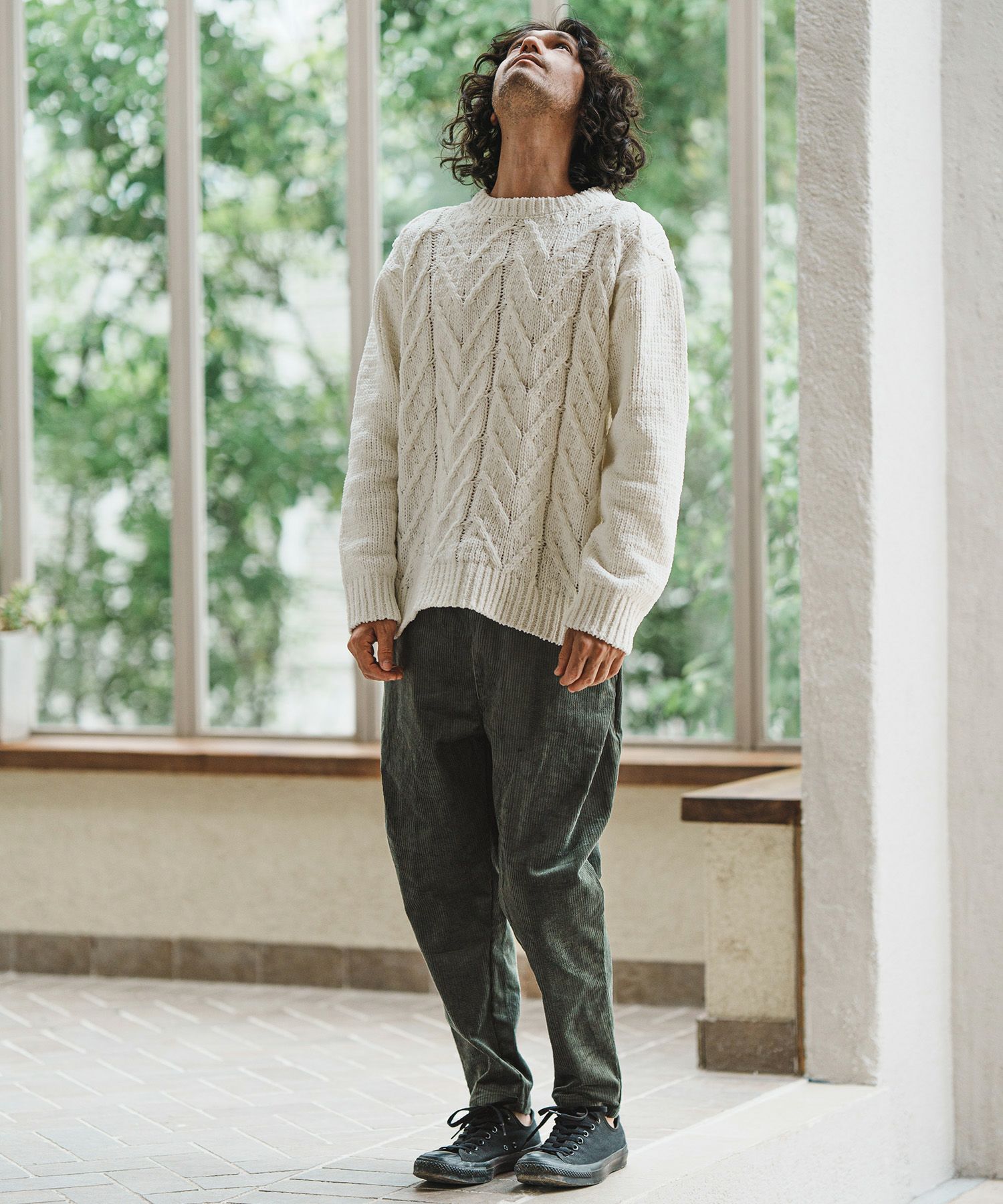 CAMBIO(カンビオ)】Middle Wale Corduroy Stretch Soft Sarrouel