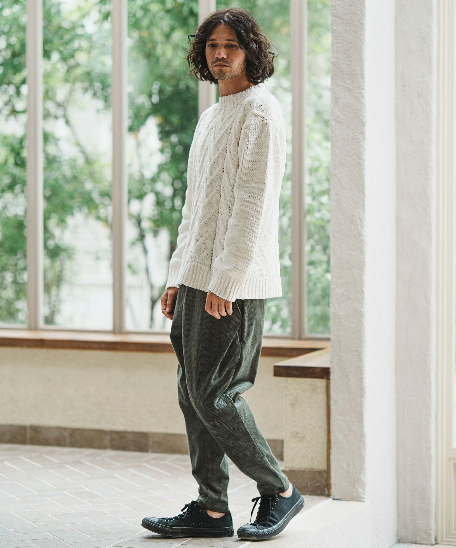 CAMBIO(カンビオ)】Middle Wale Corduroy Stretch Soft Sarrouel