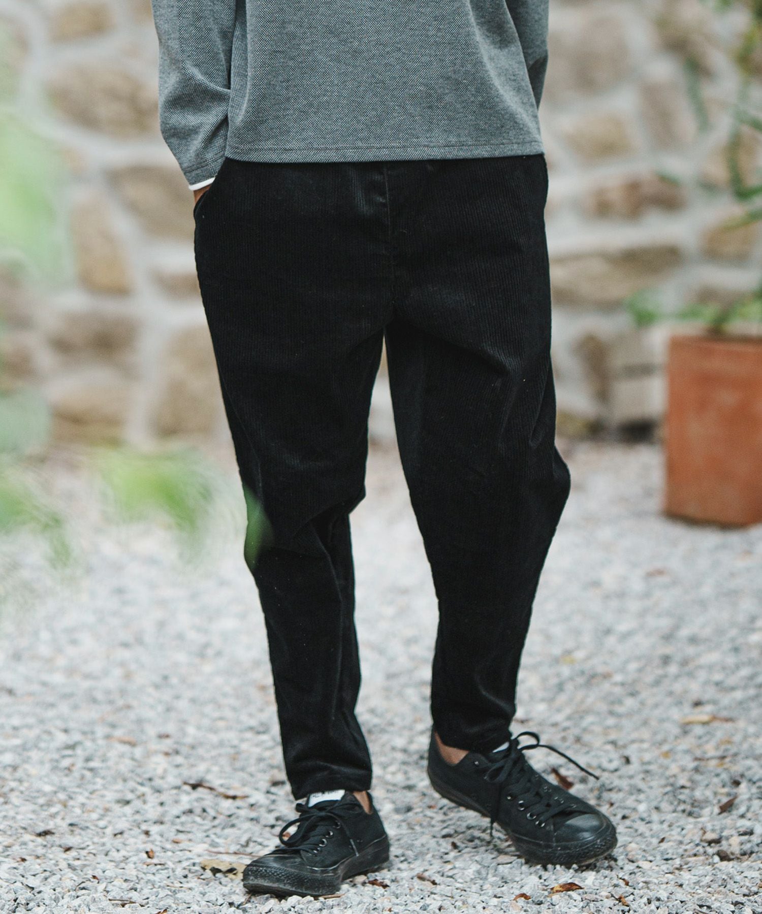 mp10216 テーパードパンツ Sサイズ　カンビオ　CAMBIO CAMBIO(カンビオ)】Middle Wale Corduroy Stretch Soft Sarrouel