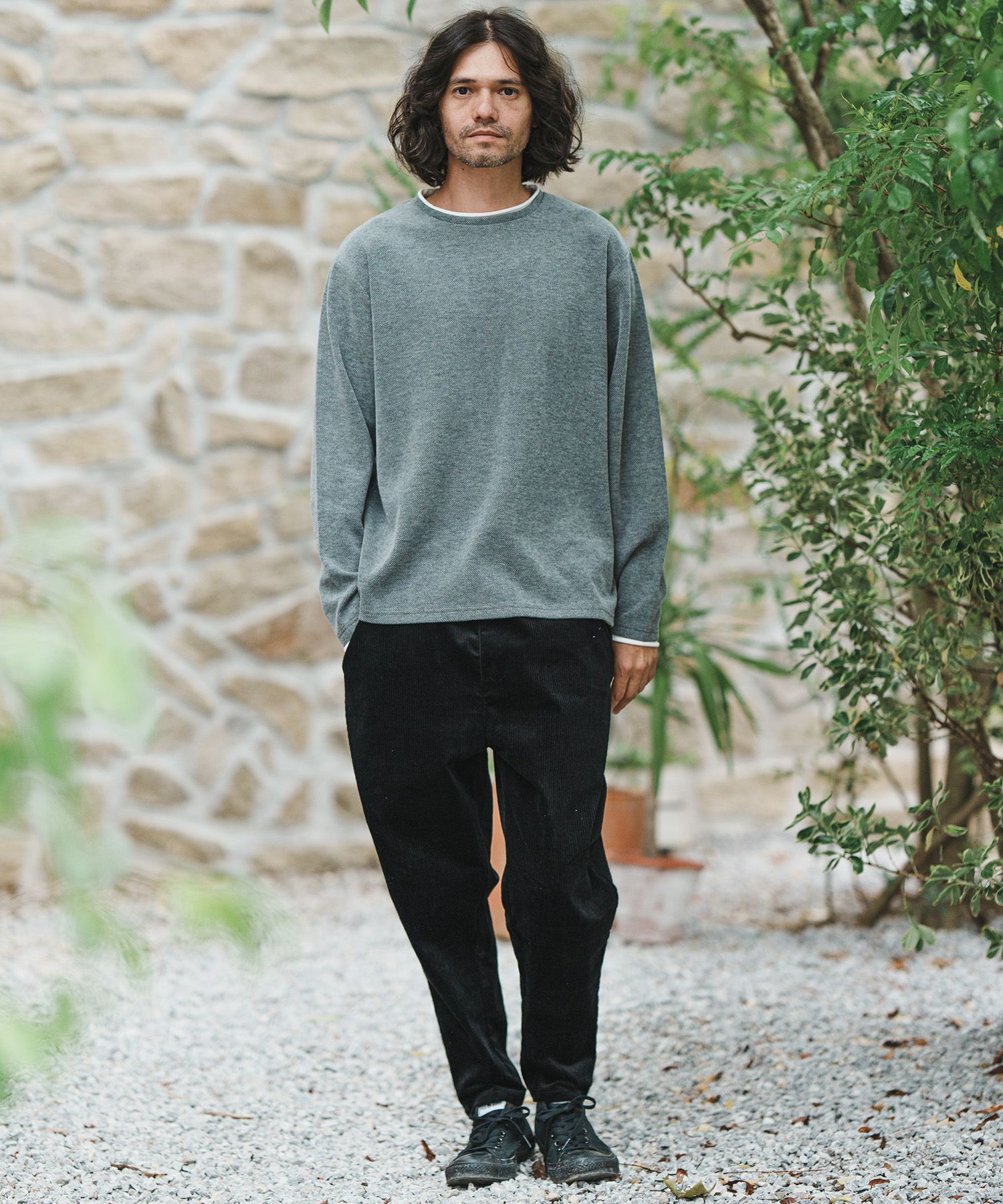 CAMBIO(カンビオ)】Middle Wale Corduroy Stretch Soft Sarrouel