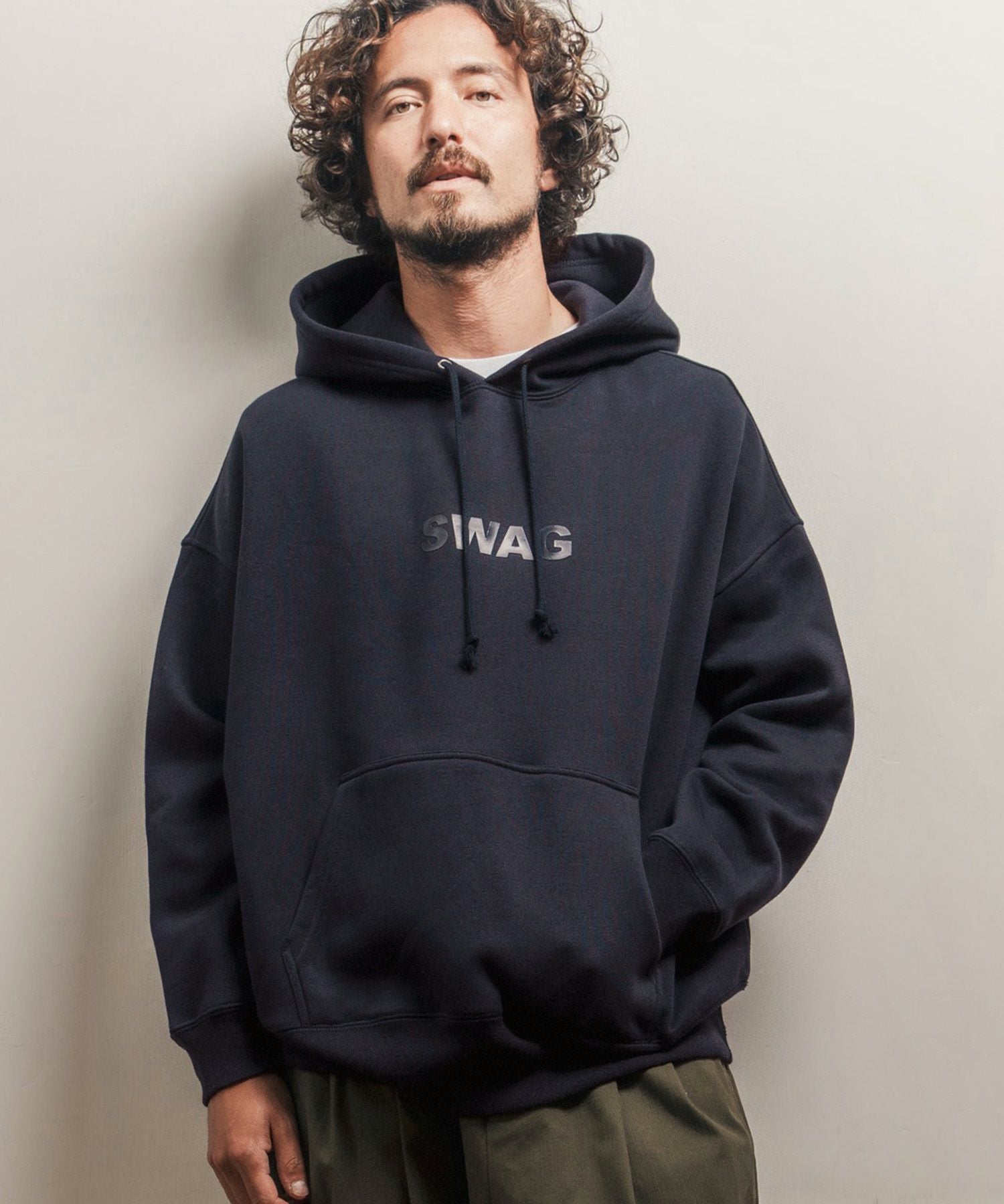 CAMBIO(カンビオ)】盛りプリントプルパーカー（SWAG）(2202020MCB