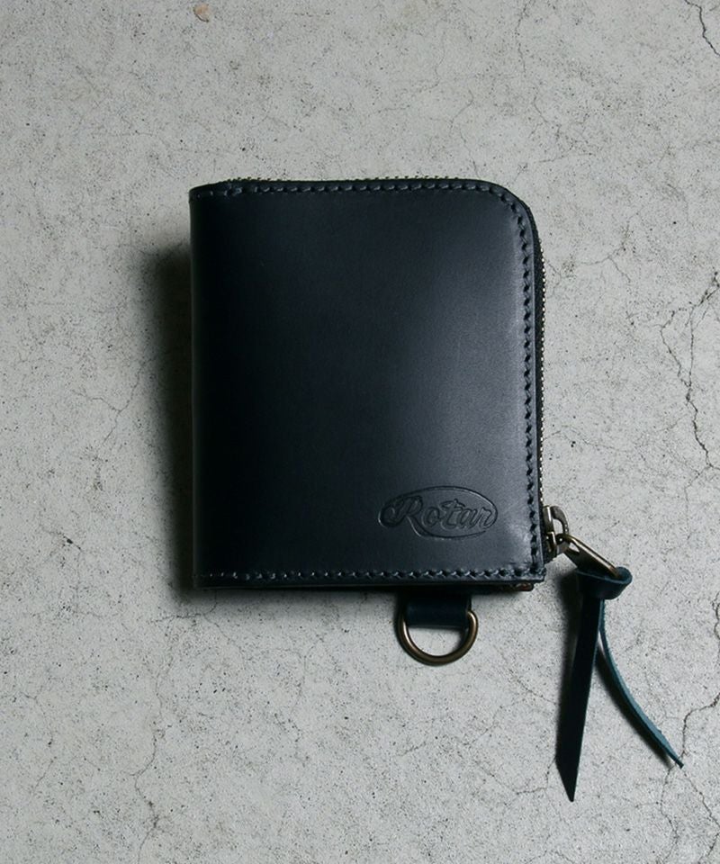 Rotar ブラック 二つ折り財布 ROTAR（ローター） 【】Work plate Middle Wallet 財布(rt1689022