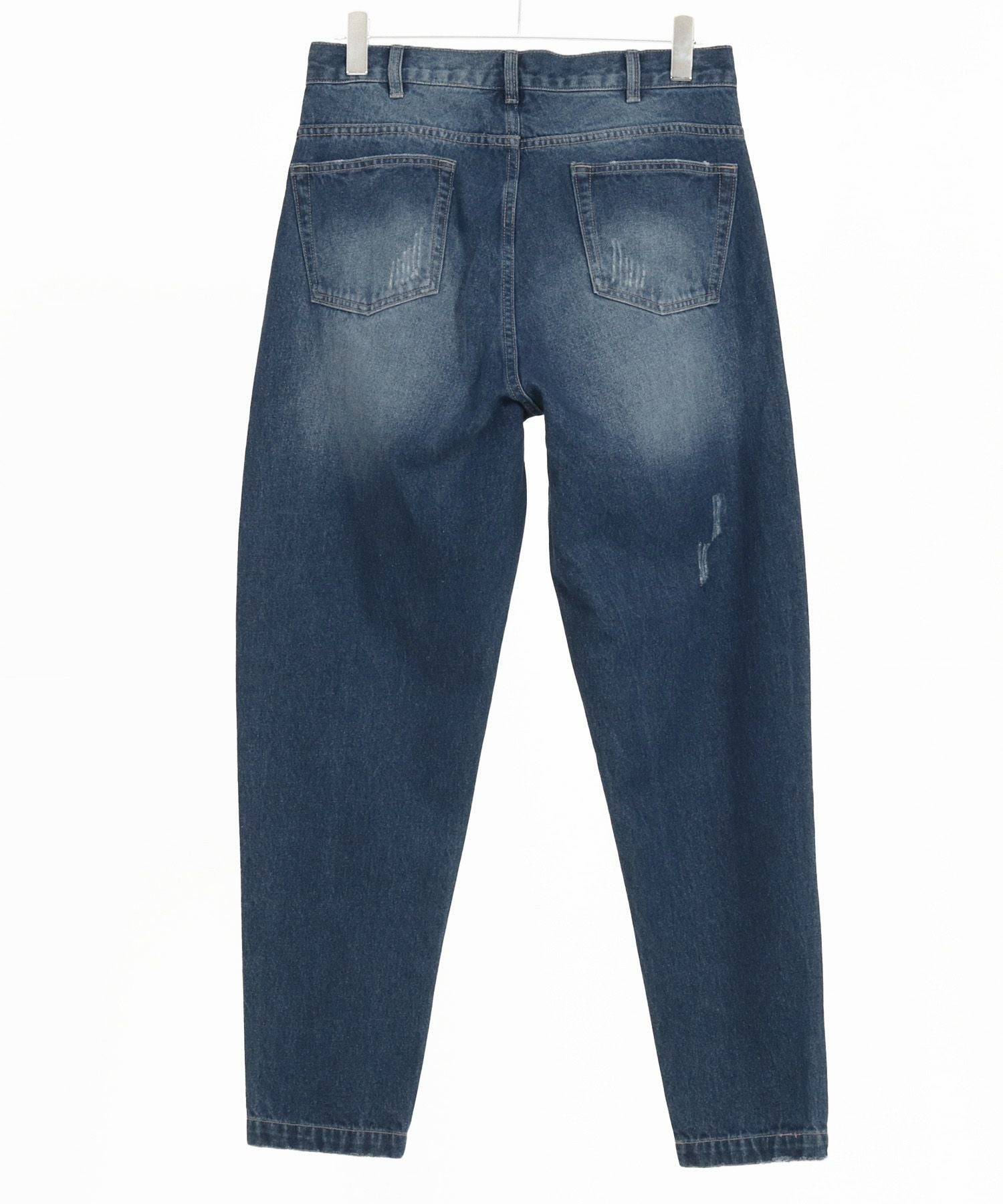 JEAN SEN［L］大人カジュアル◎こなれ感◎ダメージ加工デニムオーバーオール ダメージクラッシュデニムオーバーオール｜オールインワン｜CECIL