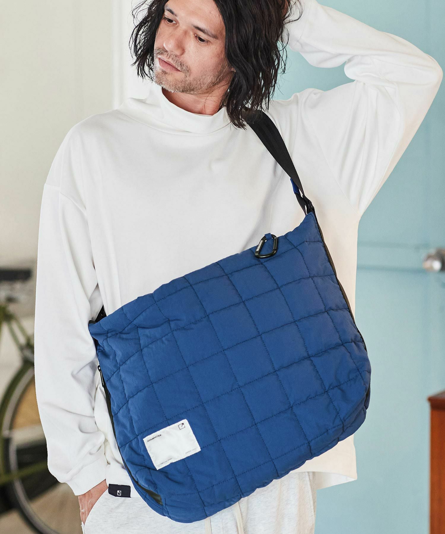 20%OFF【ADAM PATEK(アダムパテック)】square quilt BIG shoulder bag