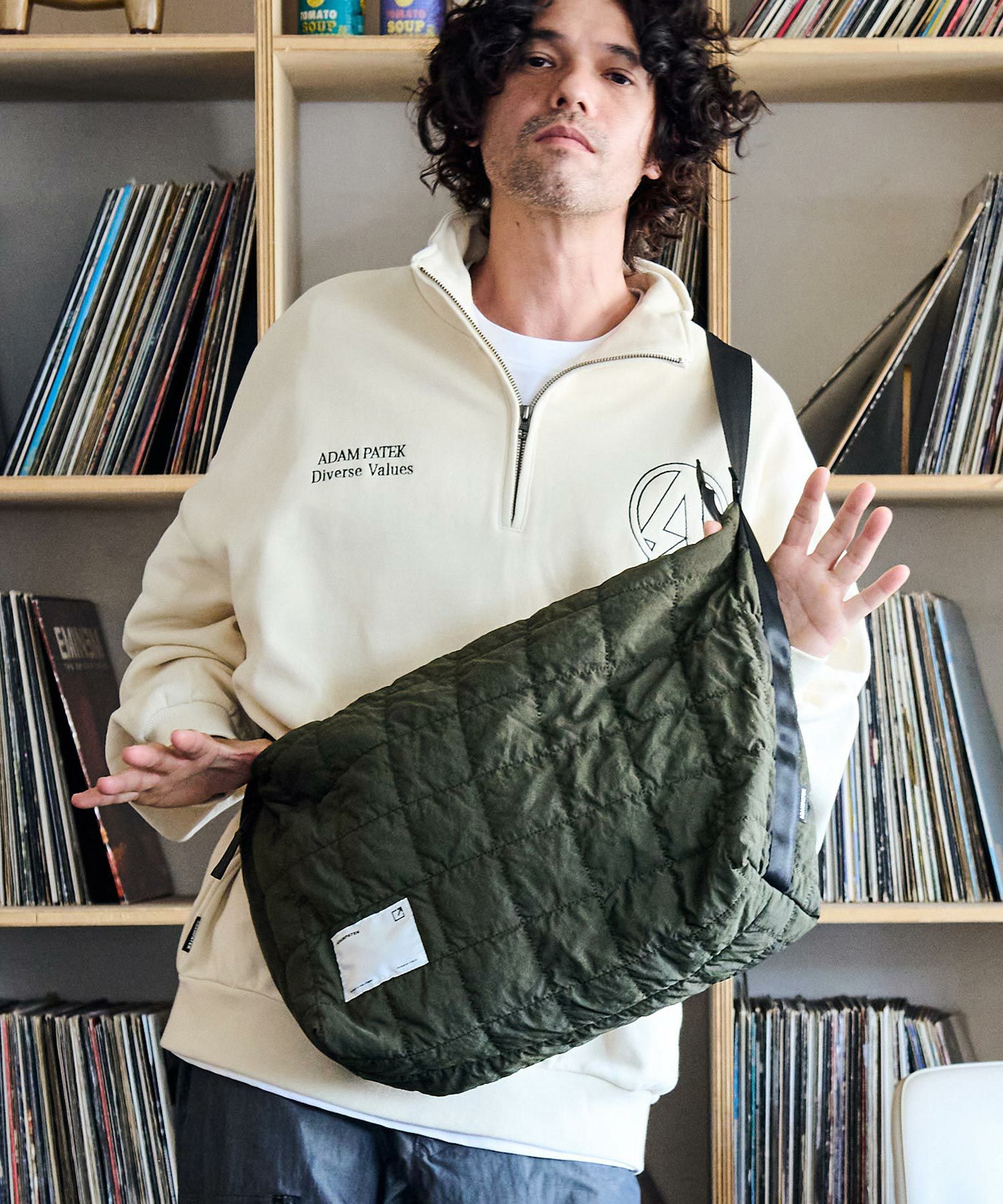 20%OFF【ADAM PATEK(アダムパテック)】square quilt BIG shoulder bag