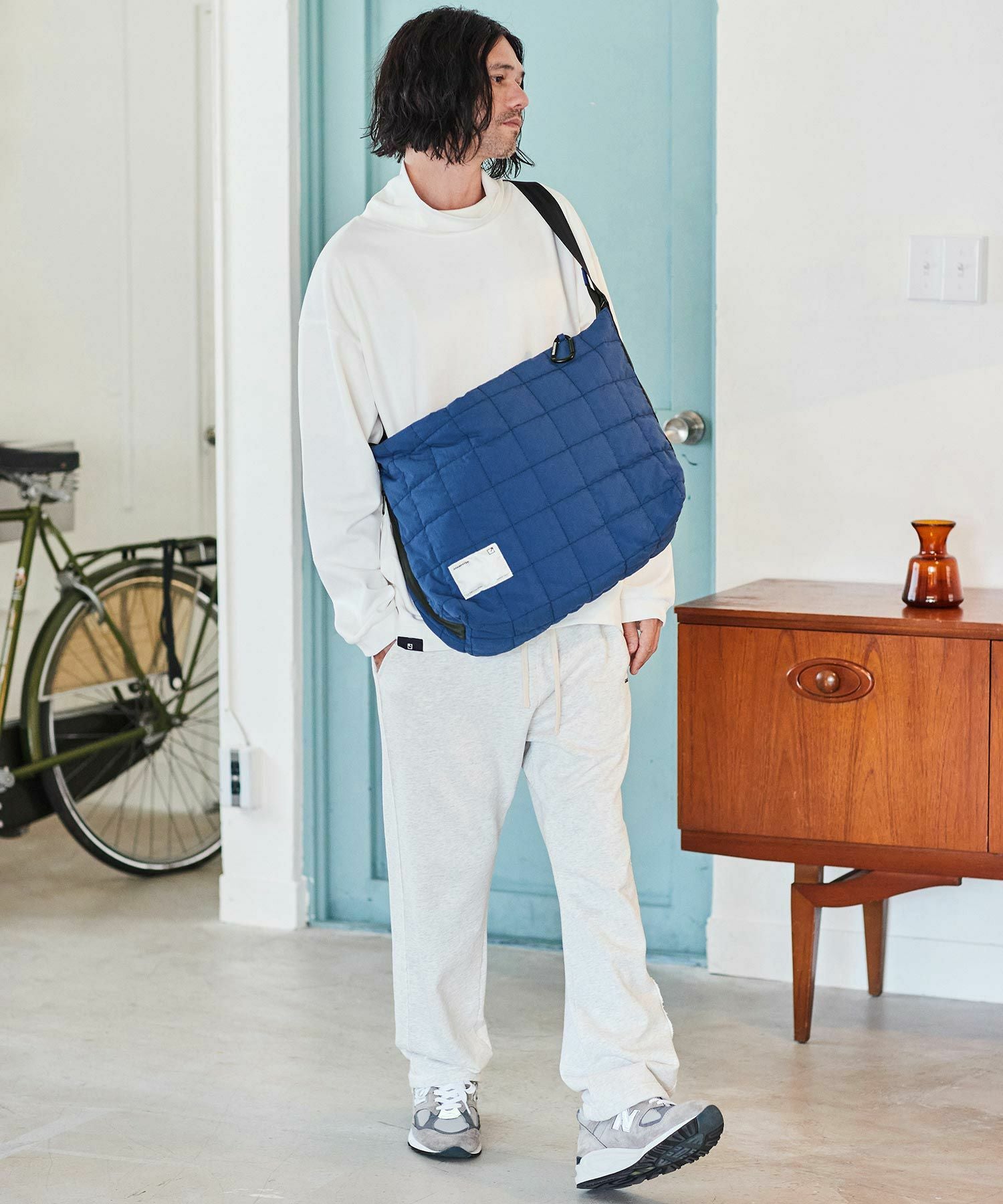 20%OFF【ADAM PATEK(アダムパテック)】square quilt BIG shoulder bag