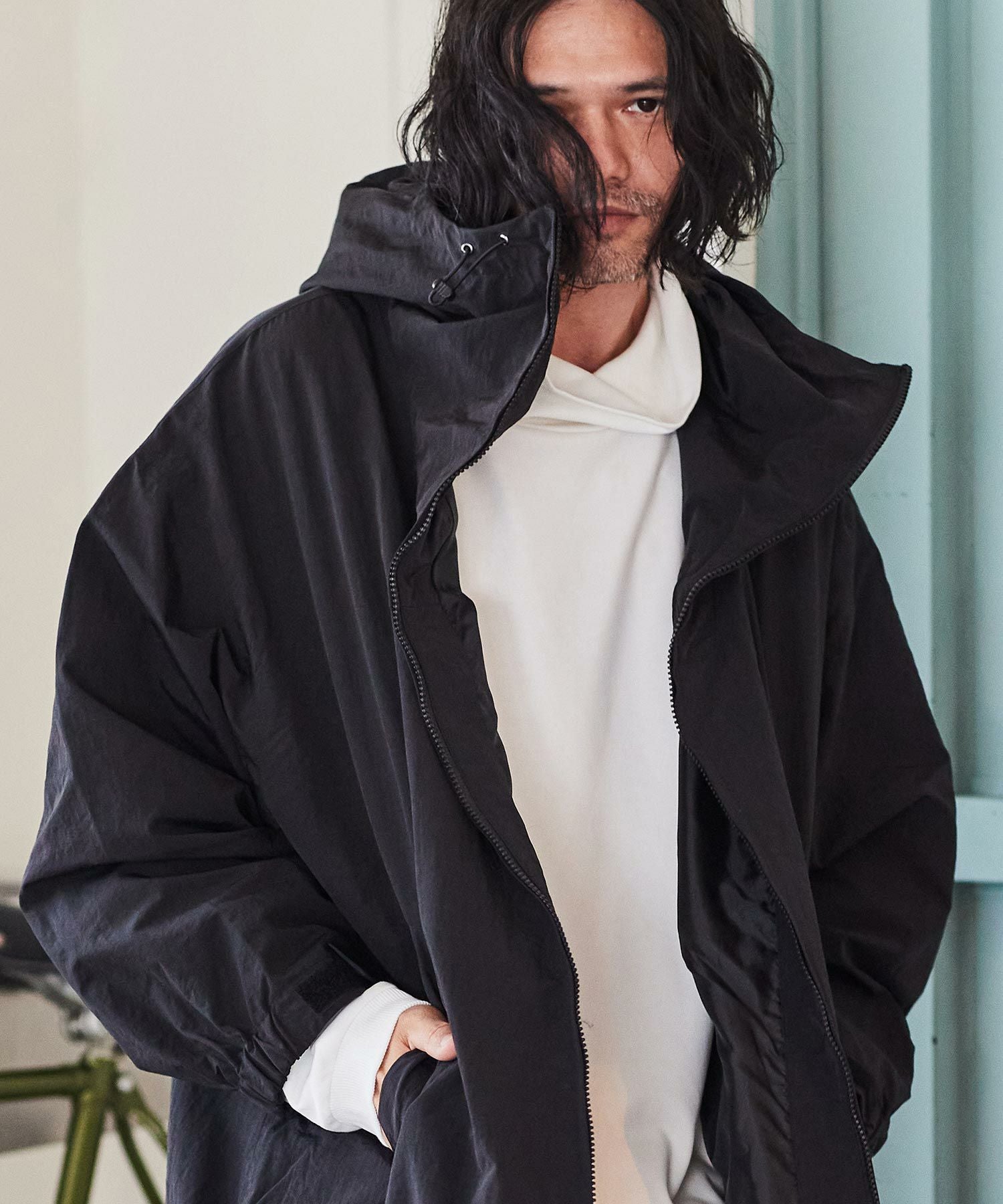 最終値下げ【アダムパテック】 looose award jacket スタジャン ADAM PATEK(アダムパテック)】leather looose down jacket ダウン