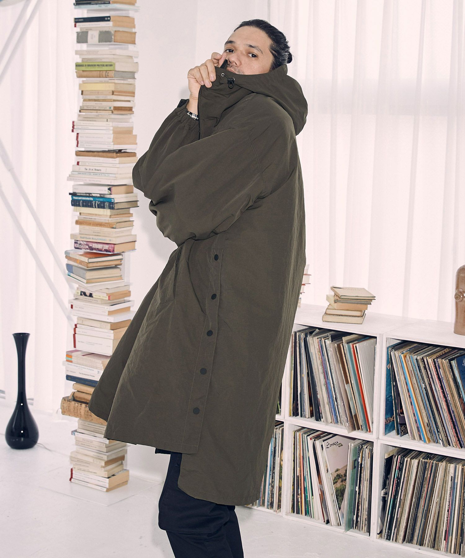 最終値下げ】タグ付き新品EMODA ルーズオーバーコート モッズコート 