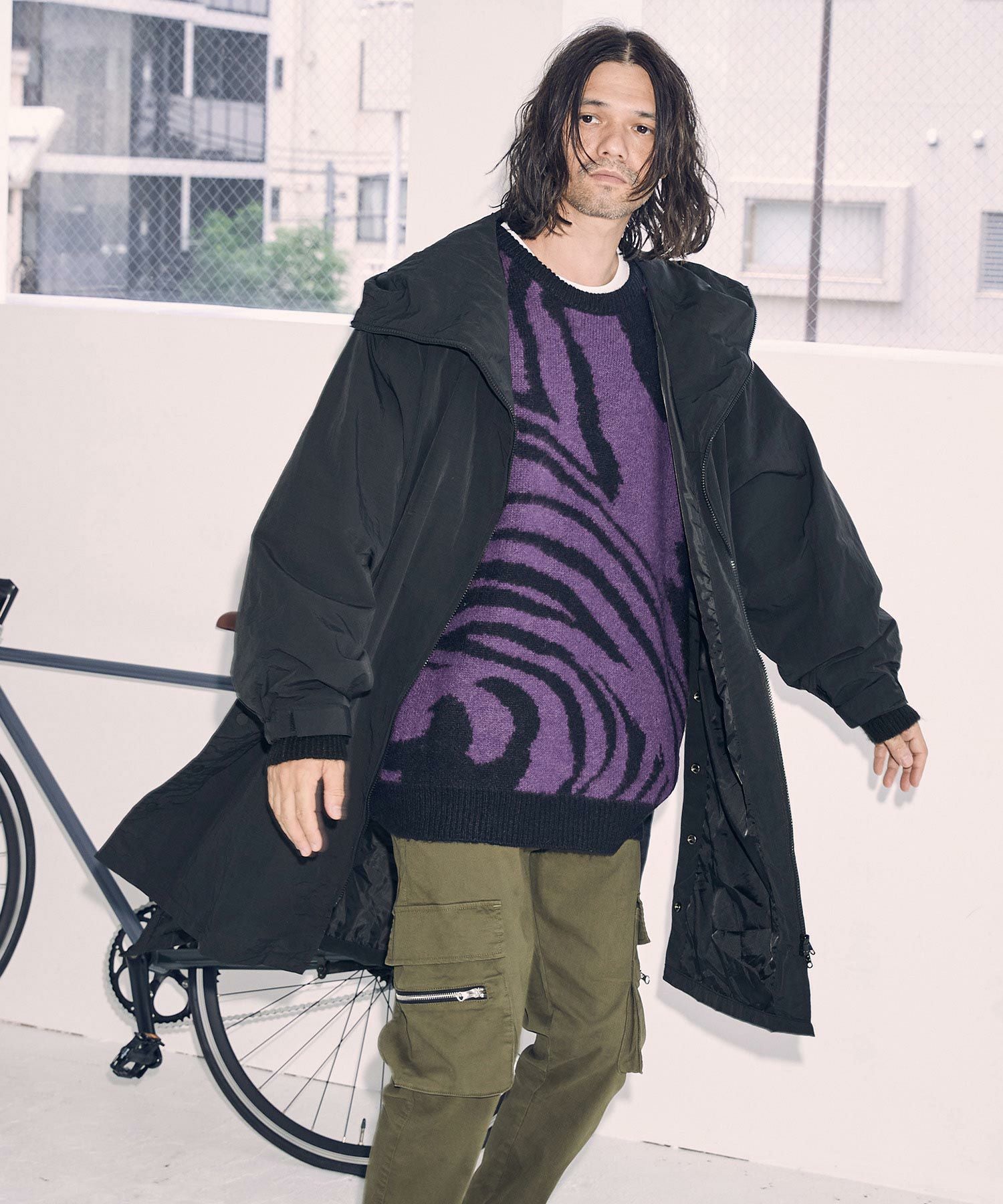 20%OFF【ADAM PATEK(アダムパテック)】looose hooded coat コート