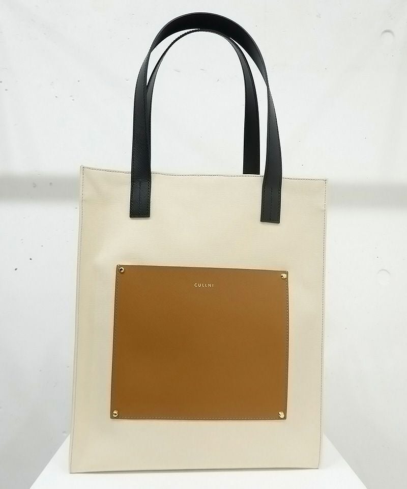 CULLNI(クルニ)】Square leather shoulder bag レザーショルダーバッグ