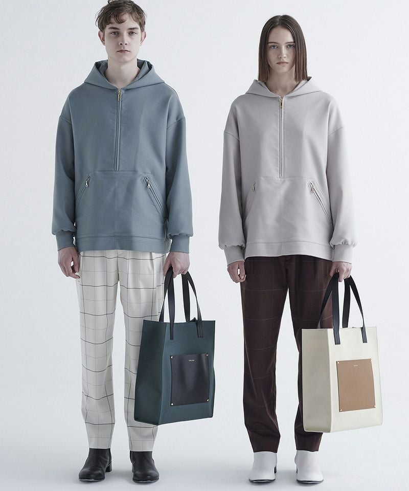 30%OFF【CULLNI(クルニ)】Leather Pocket Canvas Tote トートバッグ(BG