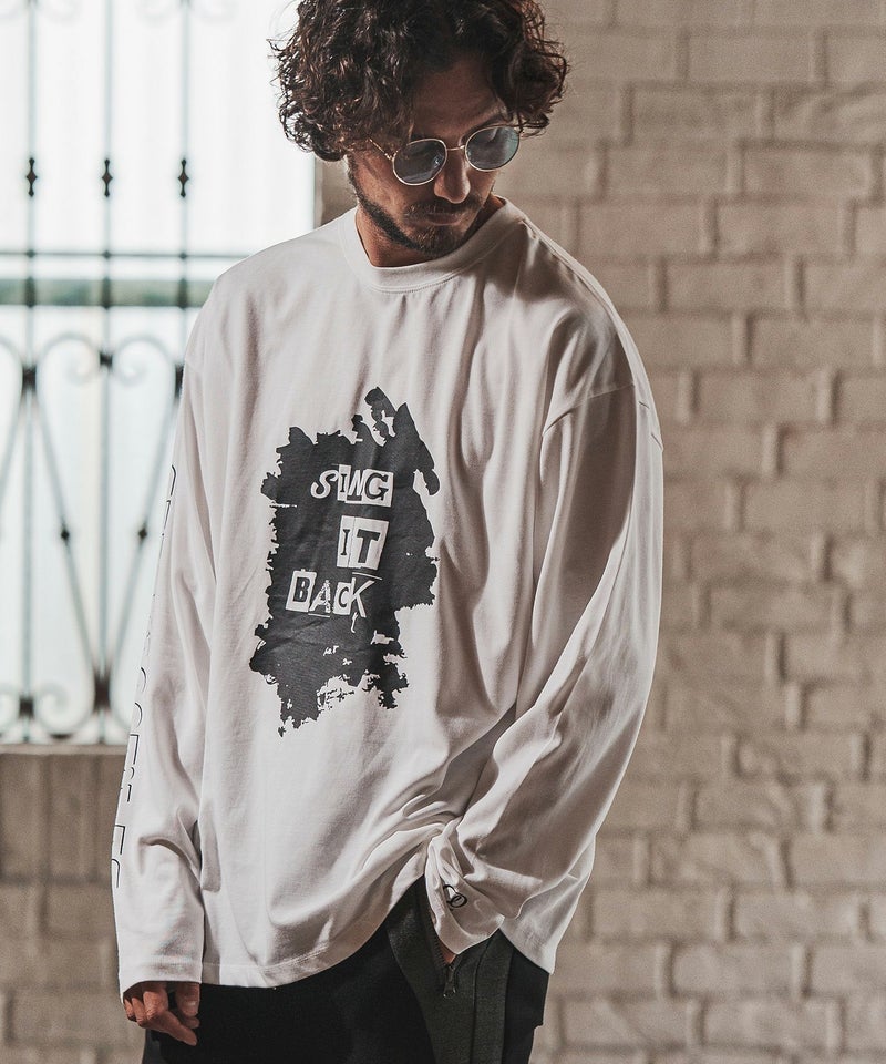 70%OFF【FACTOTUM(ファクトタム)】Graphic Design Print Long-sleeve T 