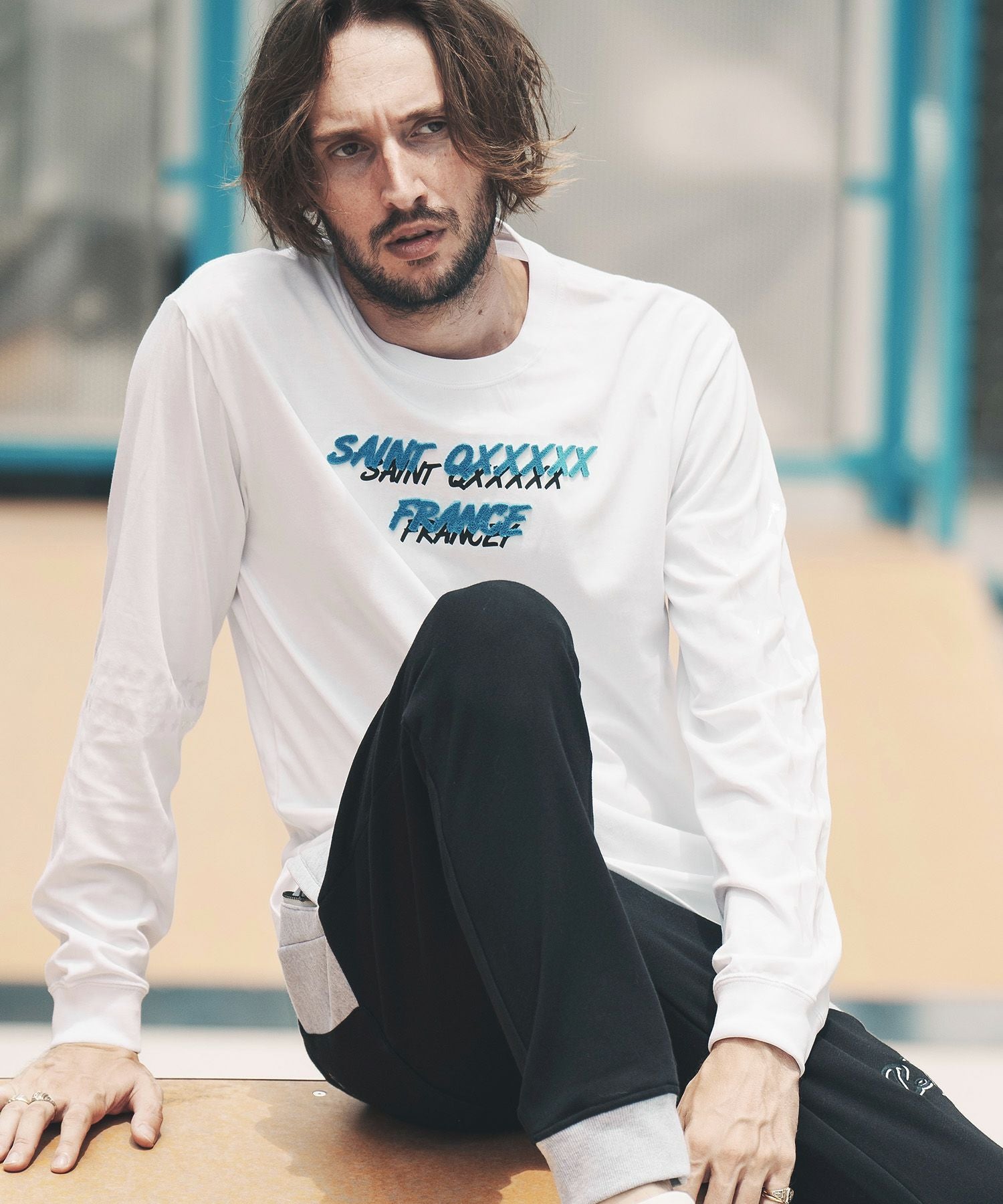 70%OFF【QWERTY(クワーティー)】Saint QXXXXX LS TEE Tシャツ(BB30005