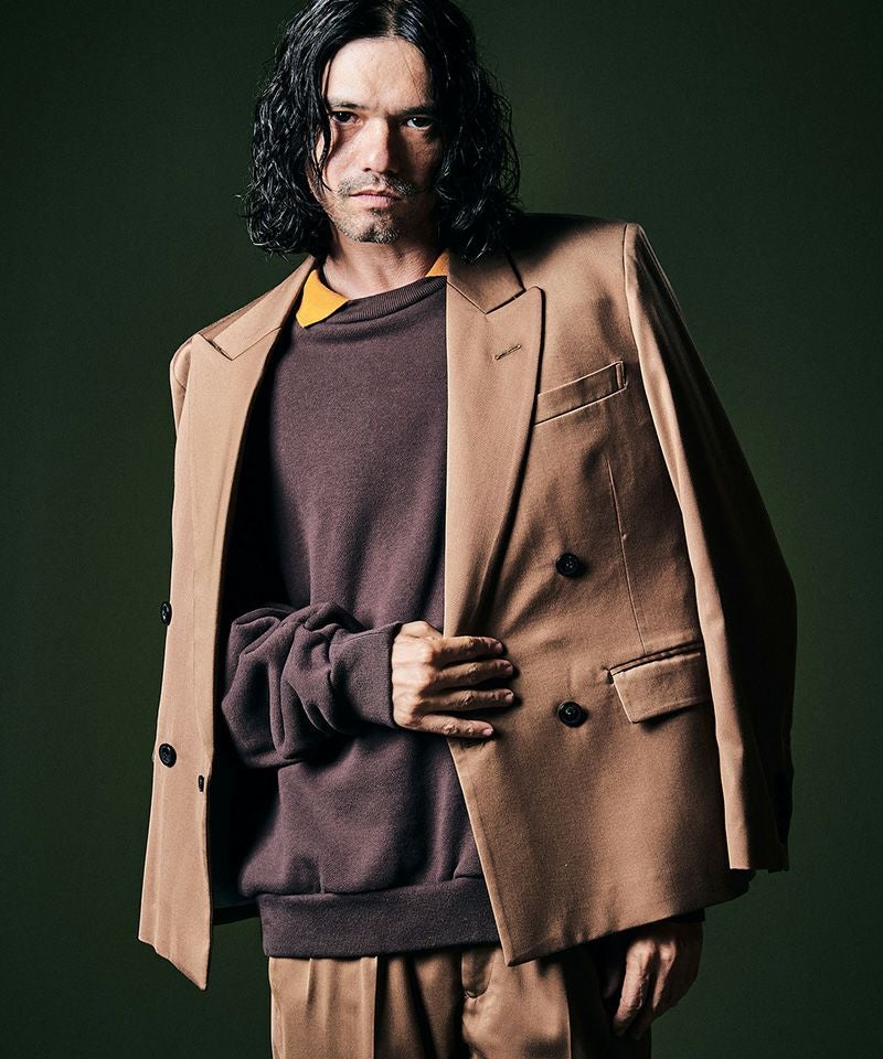 glamb グラム 変形アシンメトリーデザイン ラムレザージャケット ブラウン 30%OFF【glamb(グラム)】Synth Leather Track Jacket シンセレザー