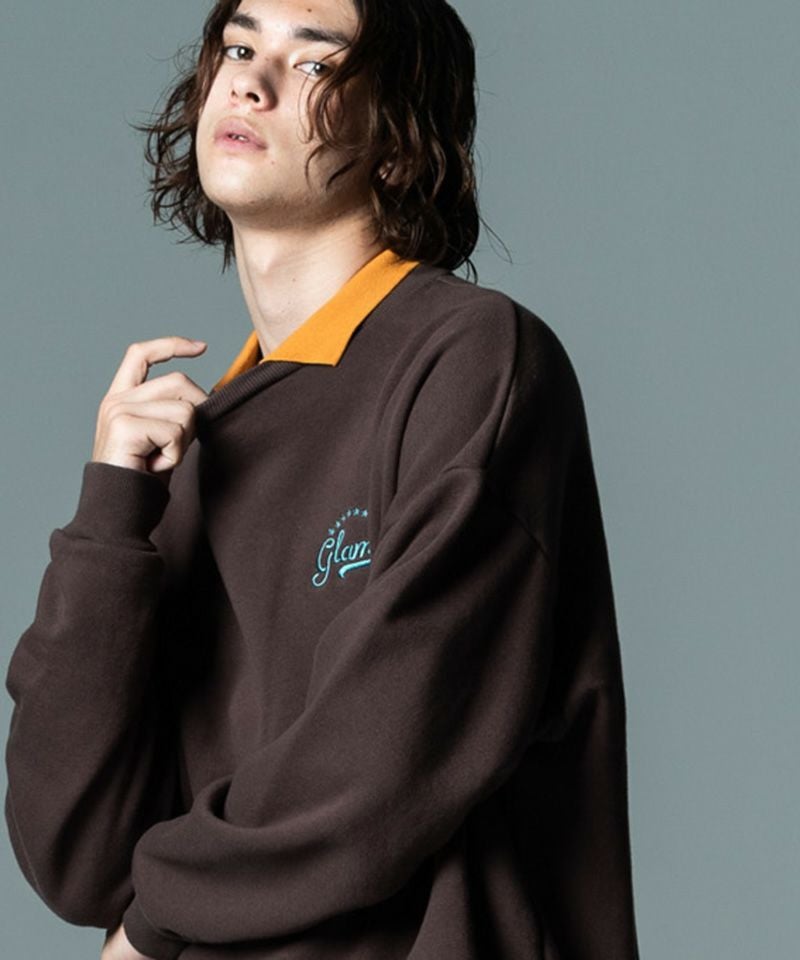60%OFF【glamb(グラム)】Prep Collar Sweat スウェット プレップカラー 